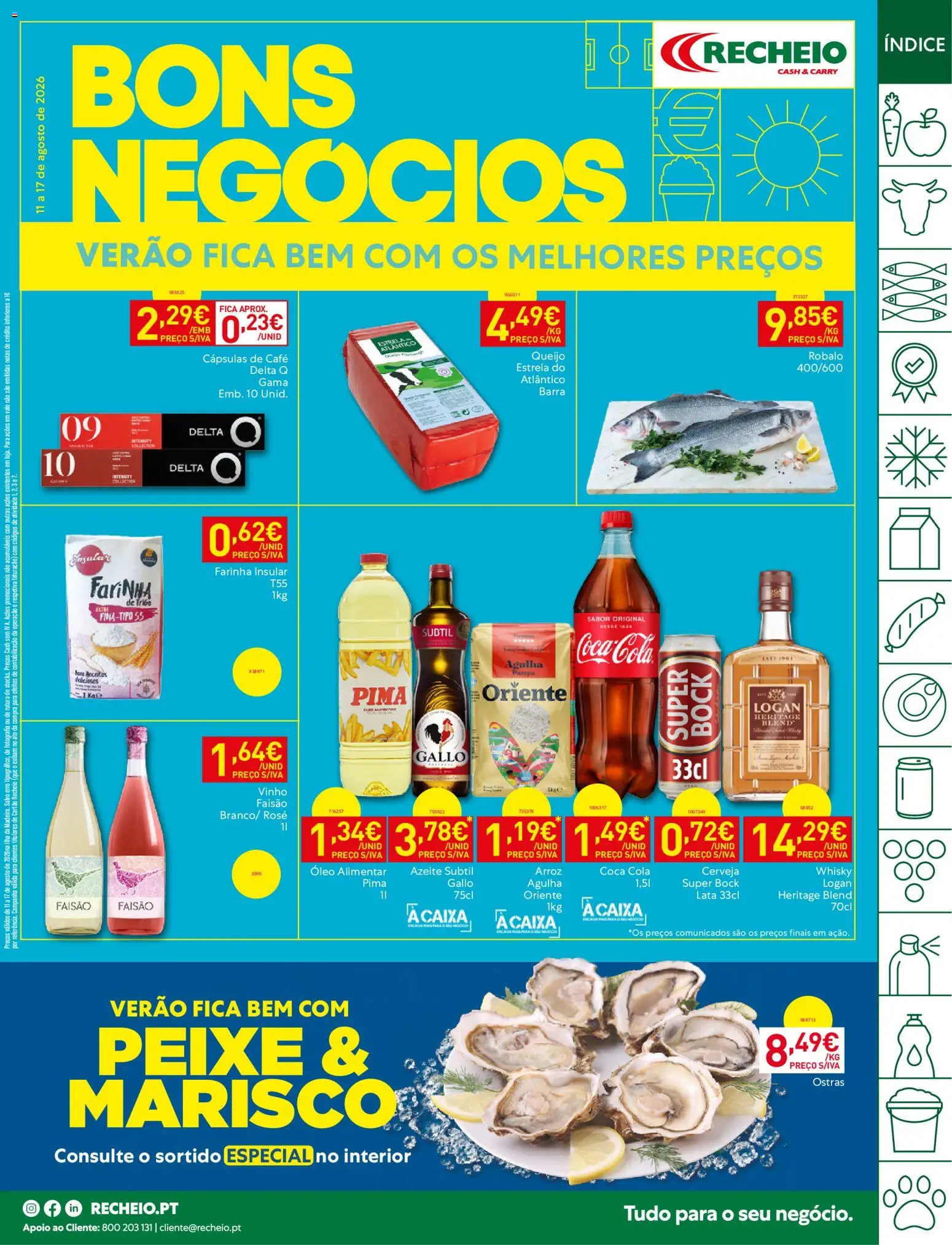 Recheio folheto Madeira │ válido de 11/08/2026 | Página: 1 | Produtos: Whisky, Ostras, Óleo, Café