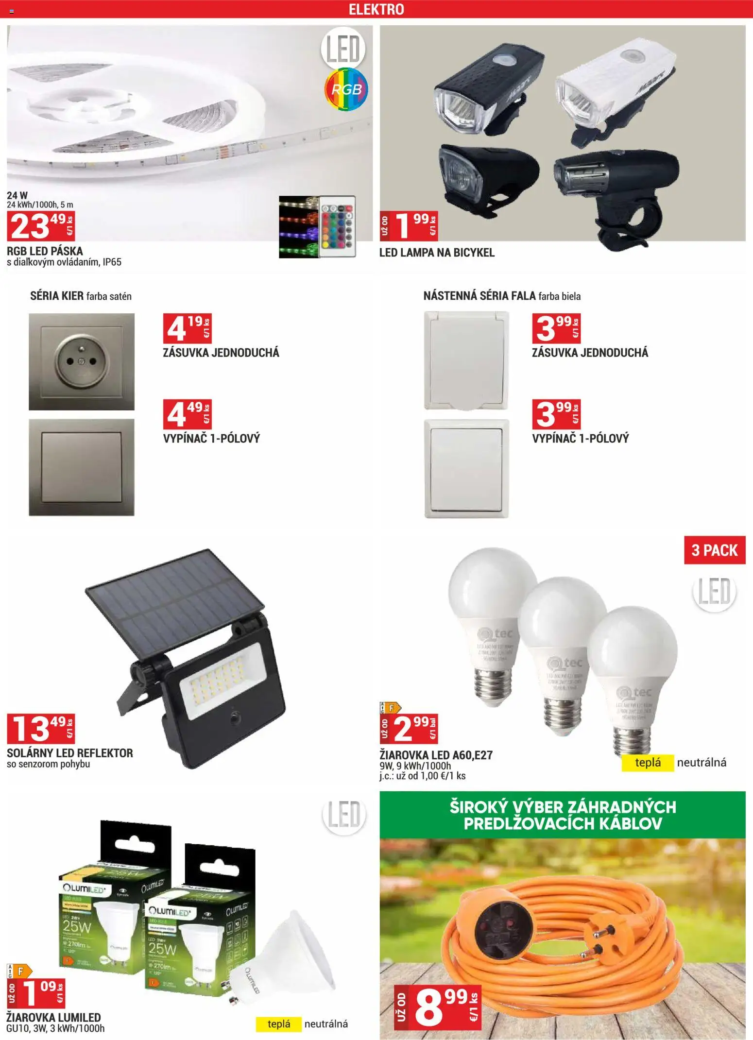 Nové Merkury Market akcie – leták je platný od 01.07.2026 | Strana: 17 | Produkty: Led reflektor, Reflektor, Lampa, Led lampa