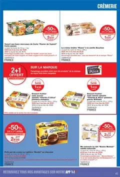 Monoprix - Prévisualisation de Monoprix catalogue valide à partir de 06/10/2026 | Page: 45 | Produits: Riz au lait, Cacao, Vanille, Dessert