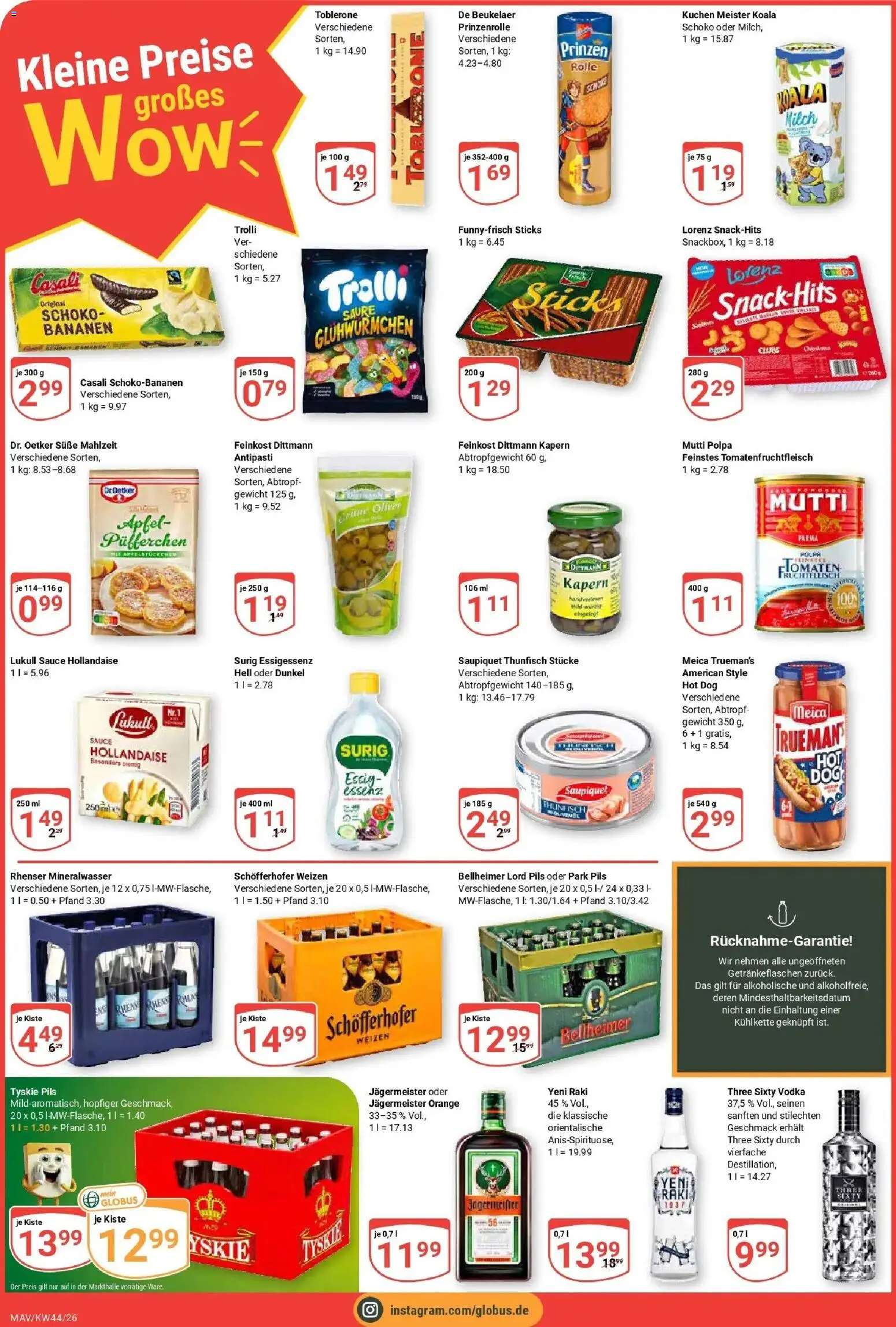 Globus Prospekt Mannheim (ab 26.10.2026) » Angebote online | Seite: 4 | Produkte: Gewicht, Tyskie, Pils, Vodka