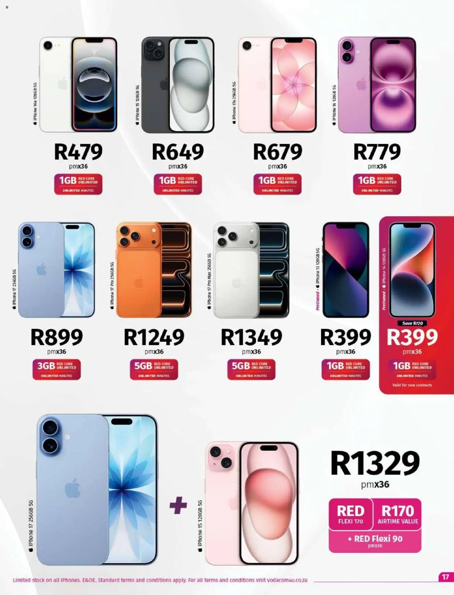 New Vodacom catalogue – valid from 01/10/2026 | Page: 17 | Products: Stock
