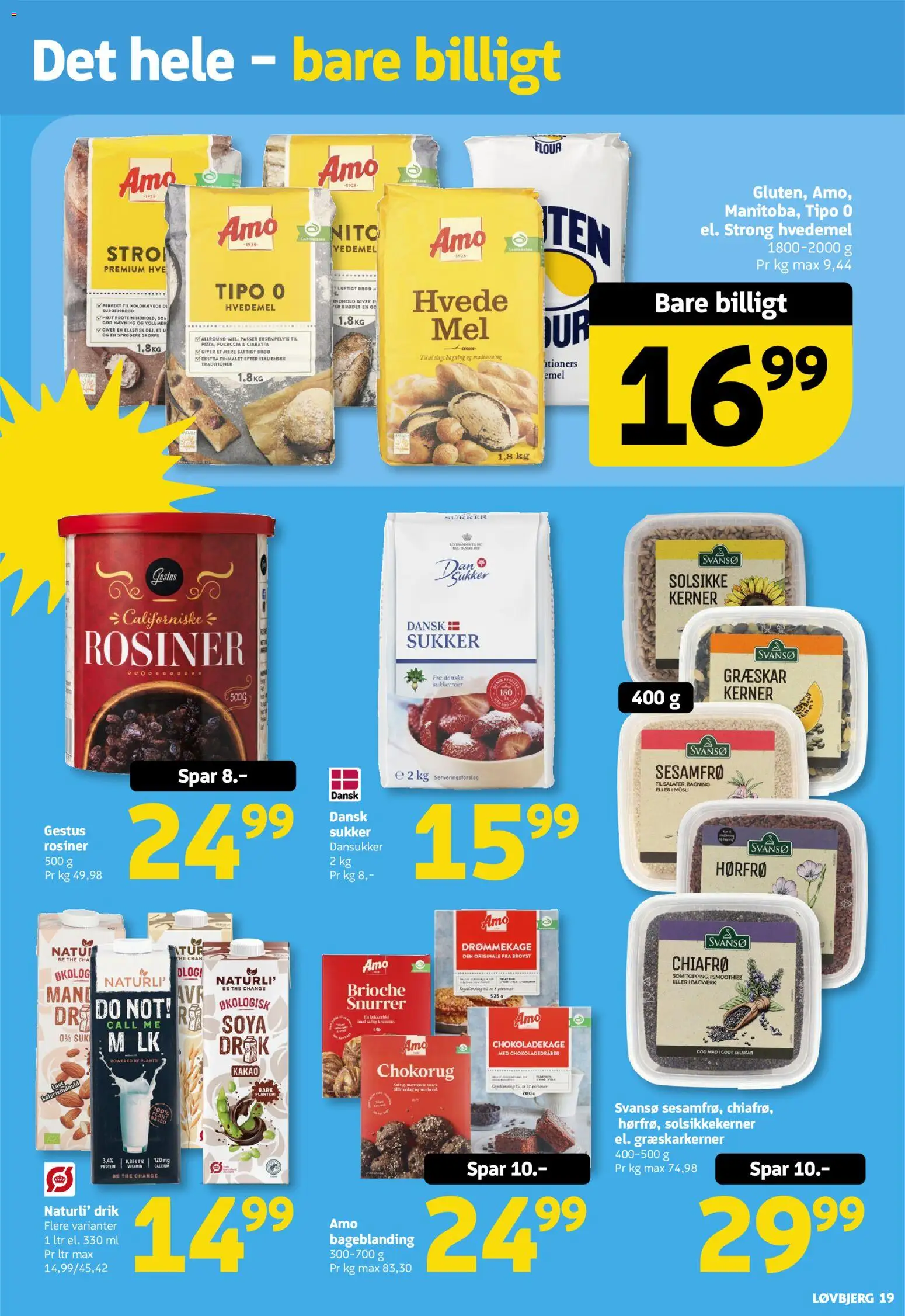 Løvbjerg tilbudsavis – gyldig fra 14/08/2026 | Side: 19 | Produkter: Brød, Solsikkekerner, Focaccia, Søm