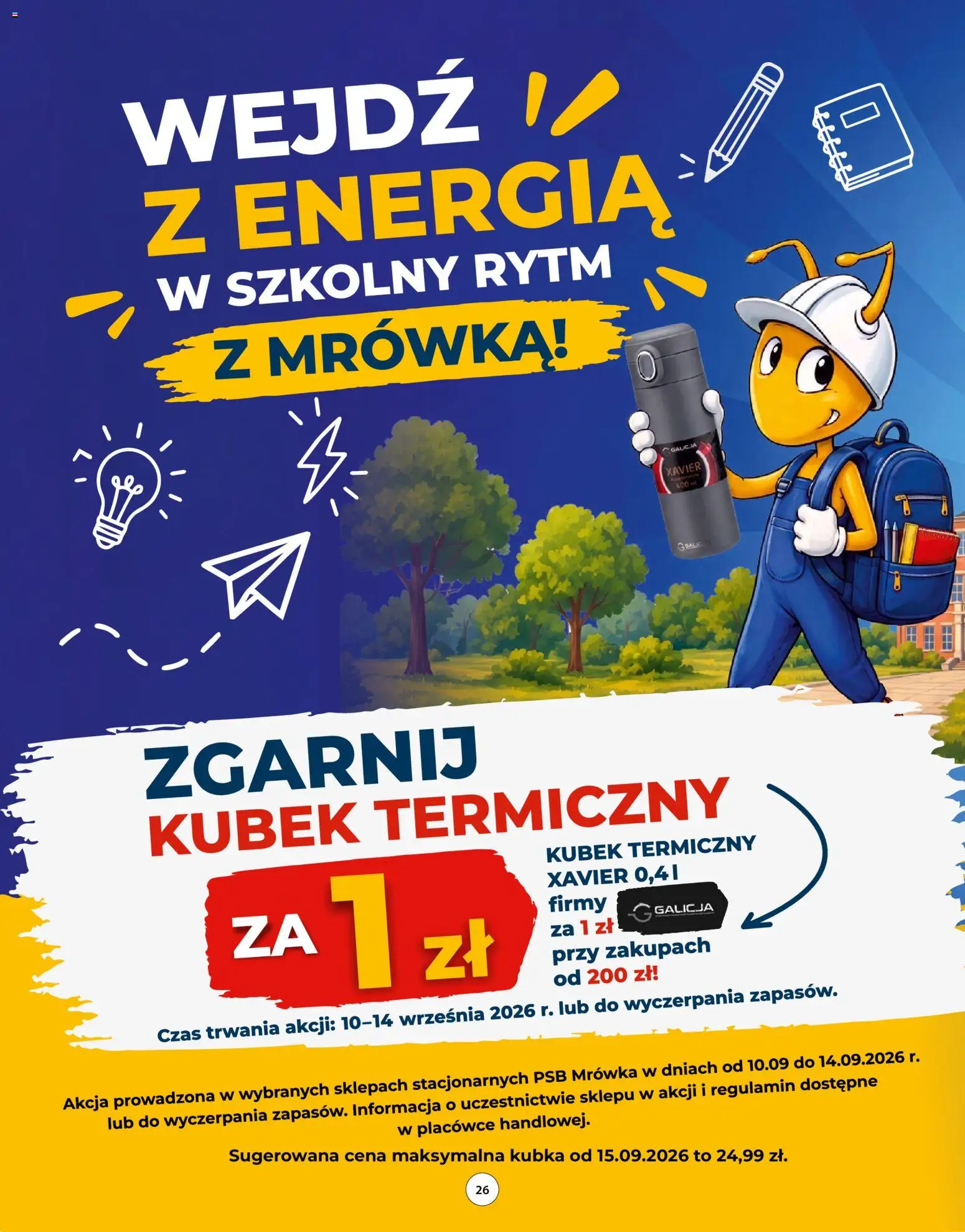 Mrówka gazetka od 10.09.2026 | Strona: 26 | Produkty: Kubek termiczny