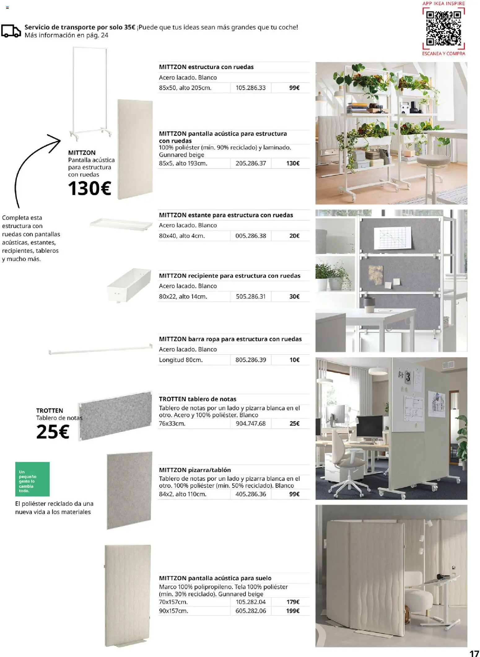 IKEA - Oficina profesional │ válido desde el 01/09/2026 | Página: 17 | Productos: Ropa, Marco, Estante