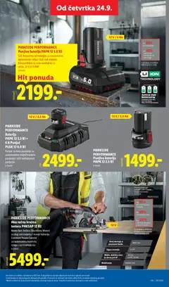 Lidl katalog - pregled Lidl kataloga - važi od 24.09.2026 | Strana: 75 | Proizvode: Parkside, Led, Baterija, Kružna testera