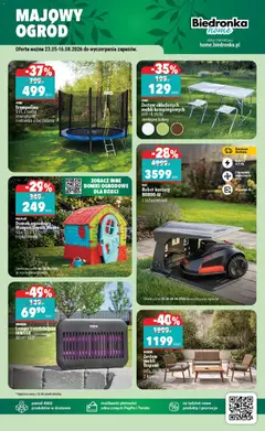 Pogląd oferty "Trampolina 8 FT, z siatka zewnętrzną niebieska albo zielona, Trampoline 8 FT with external net, blue or green" - ważna od 23.05.2026 | Strona: 5 | Produkty: Robot, Stół, Bateria, Lampa