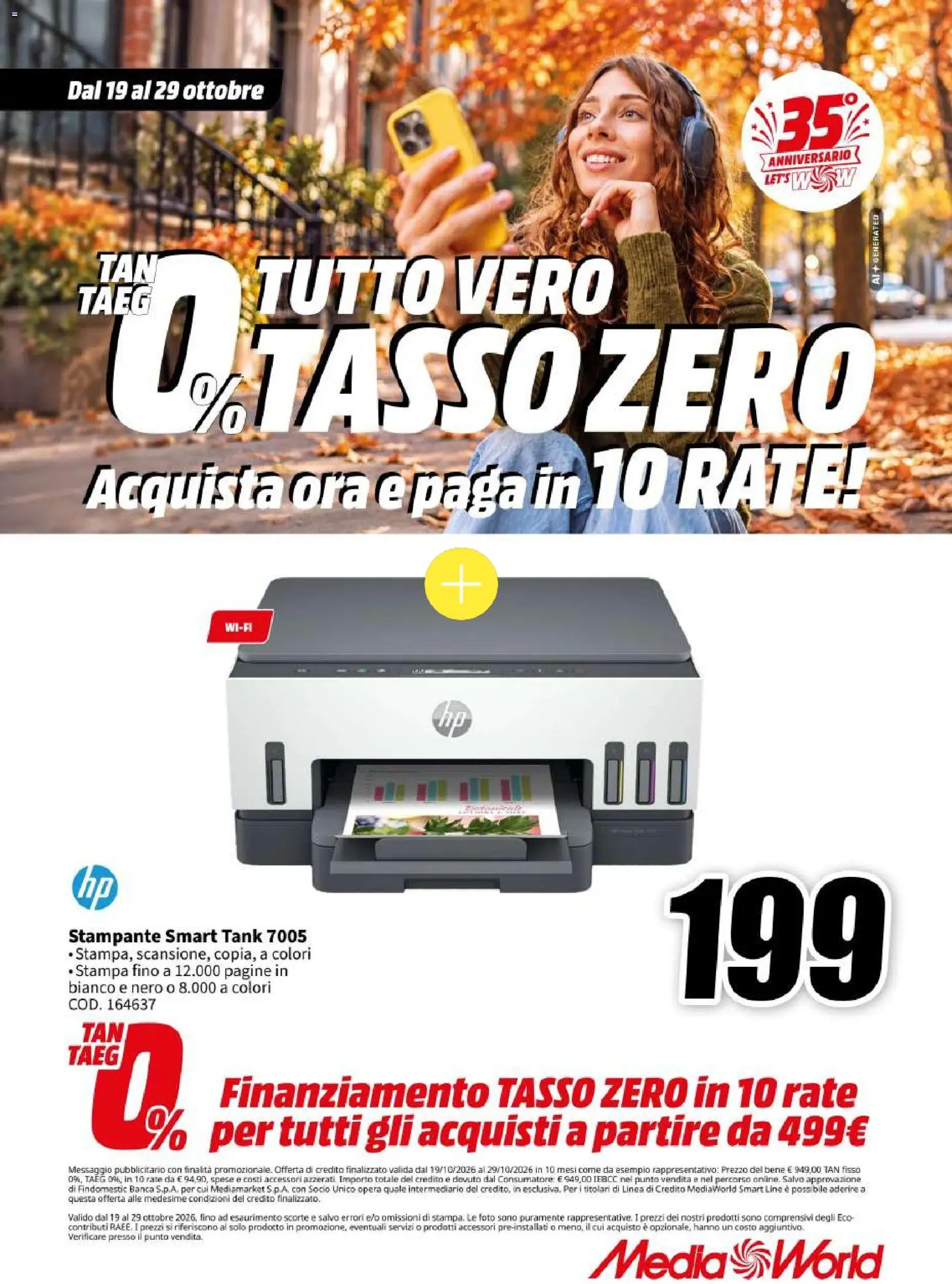 Volantino Media World del 19/10/2026 | Pagina: 33 | Prodotti: Stampante, Stampa