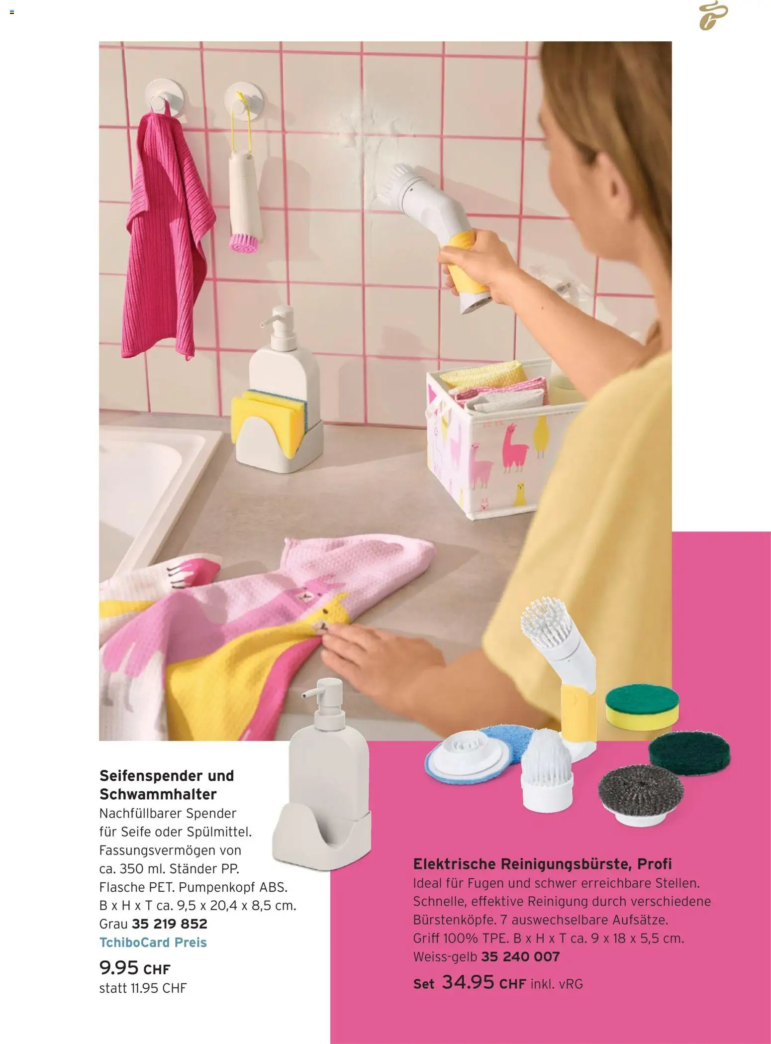 Tchibo aktionen Alpaka cleaning collection – gültig ab 04.08.2026 | Seite: 7 | Produkte: Seifenspender, Seife