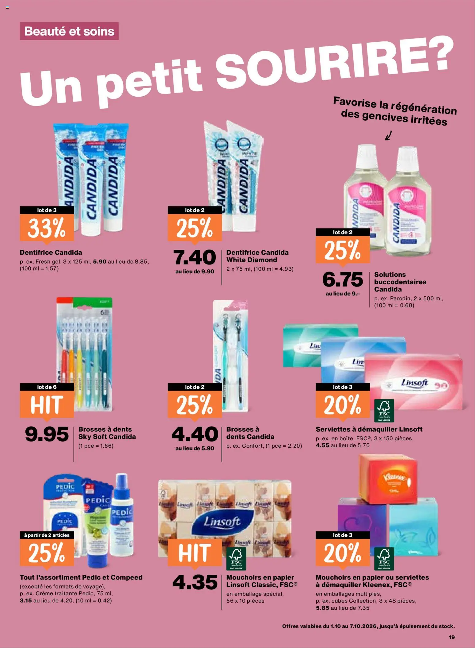 Migros aktionen FR – gültig ab 01.10.2026 | Seite: 19 | Produkte: Creme
