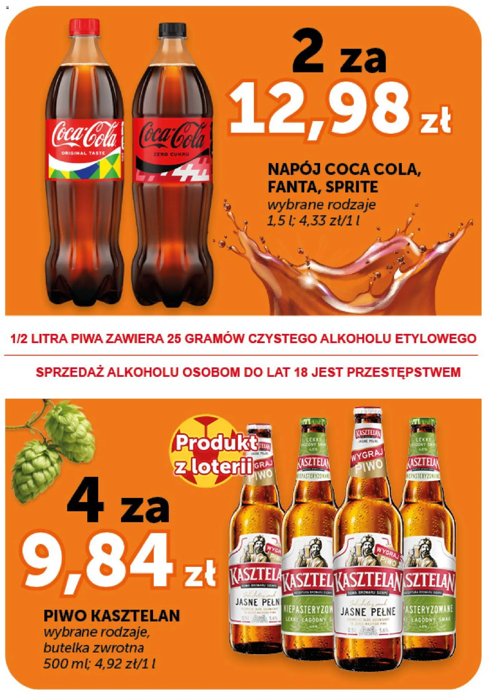 Euro Sklep gazetka - Market od 09.07.2026 | Strona: 3 | Produkty: Sprite, Piwo
