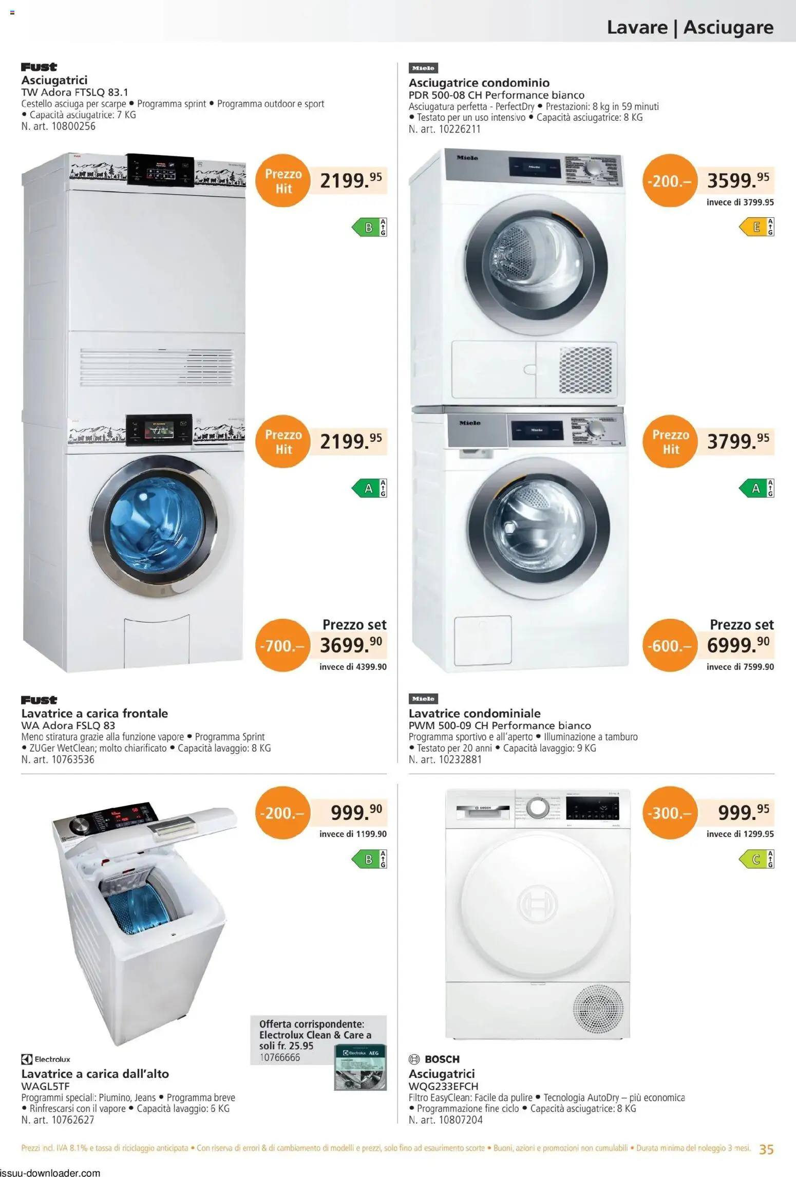 Fust aktionen IT – gültig ab 01.05.2026 | Seite: 35 | Produkte: AEG, Jeans, Miele, Bosch