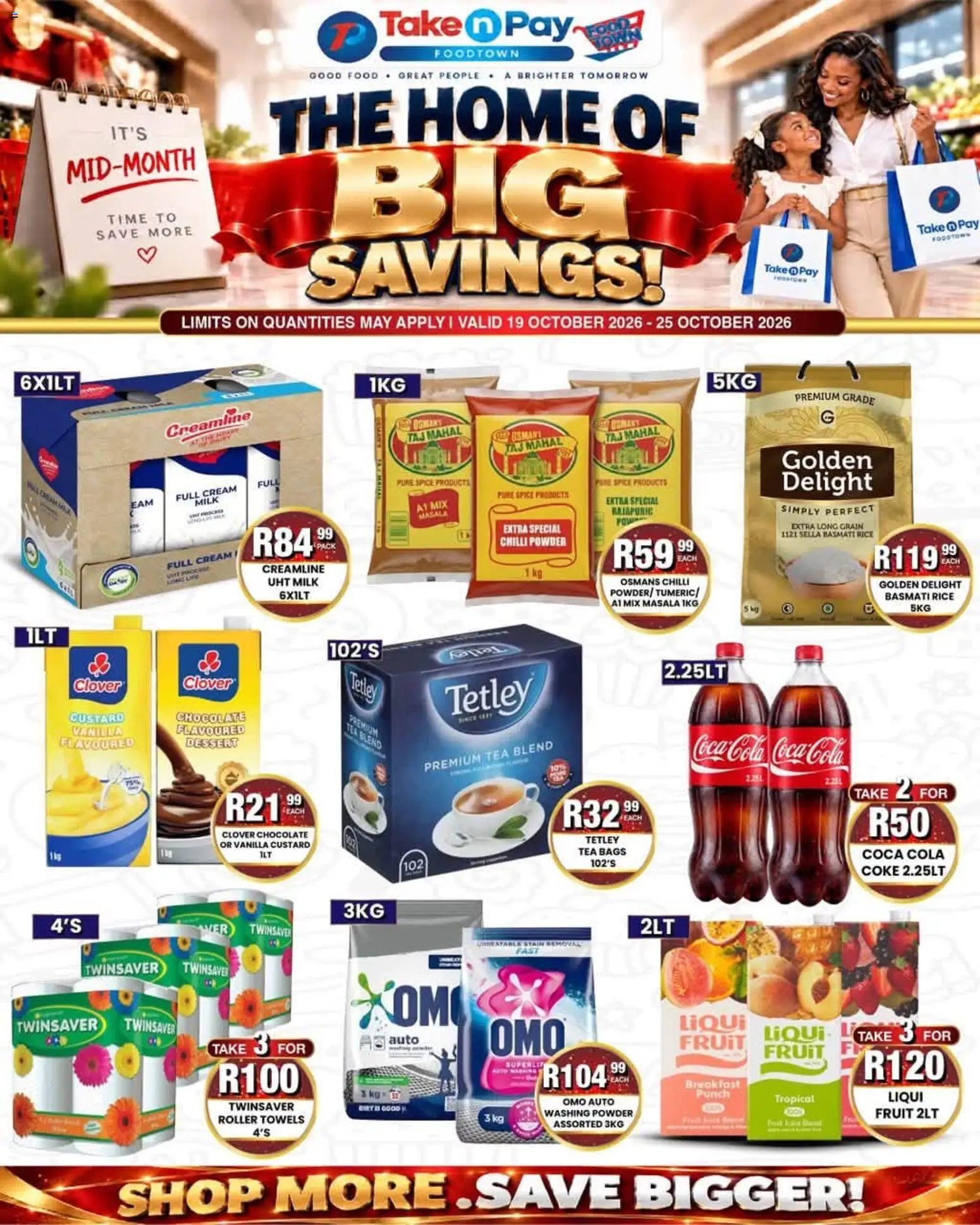 Take N Pay Online Monday, October 19