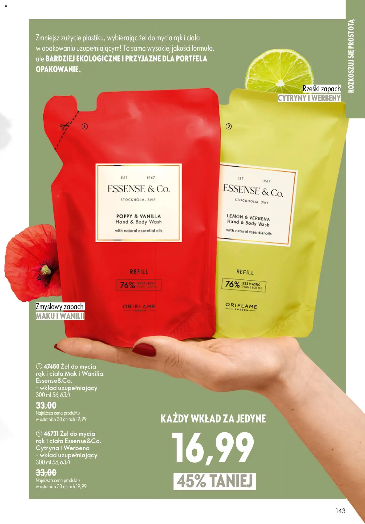 Oriflame Katalog 9 2026 od 17.06.2026 | Strona: 143 | Produkty: Mak, Cytryny, Zapach, Body