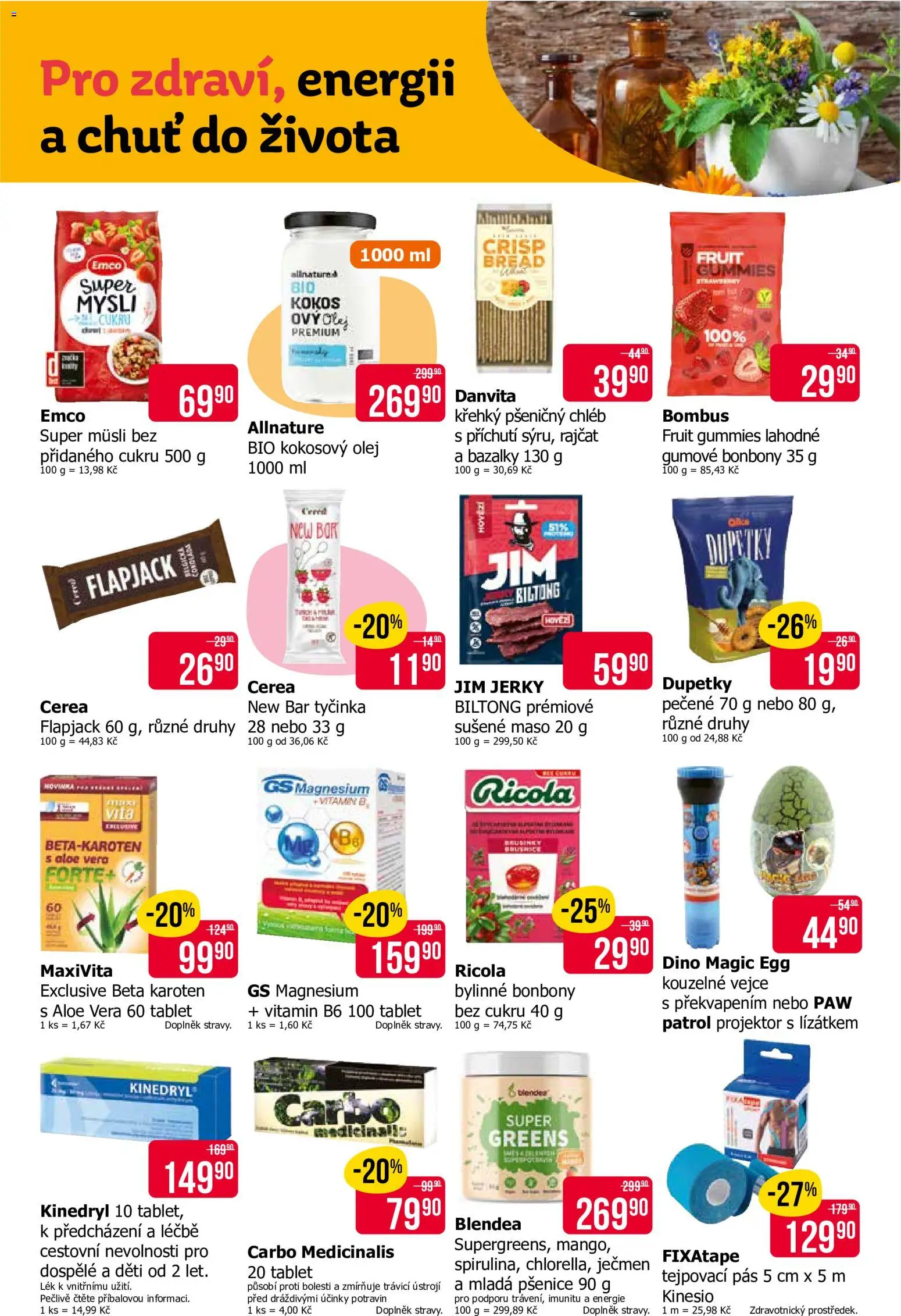 TETA Drogerie leták od 16.07.2026 | Strana: 12 | Produkty: Sušené maso, Flapjack, Bio kokosový olej, Beta Karoten