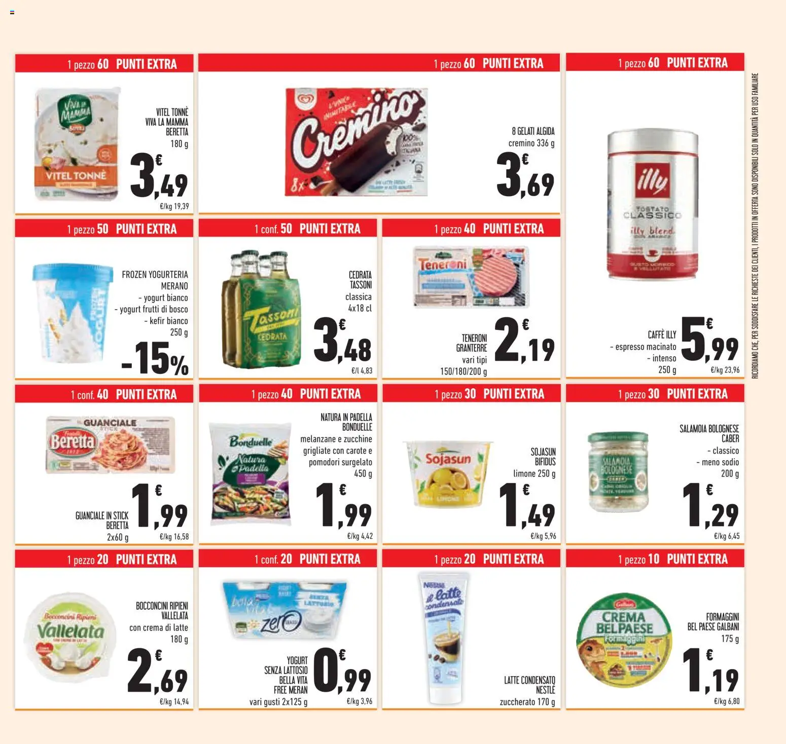 Volantino Conad del 04.06.2026 | Pagina: 41 | Prodotti: Crema, Yogurt senza lattosio, Cedrata, Macinato