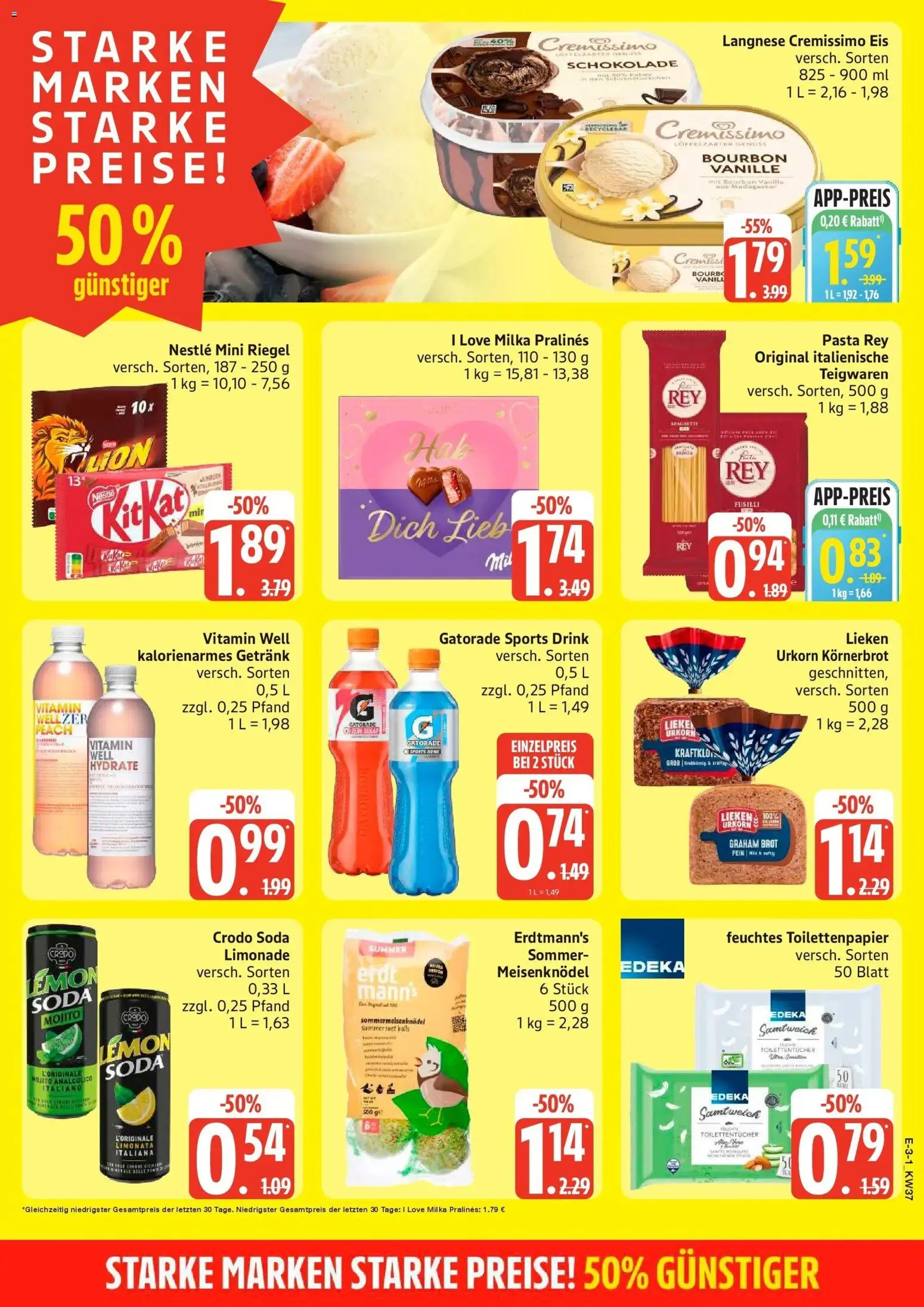 Marktkauf Prospekt Mölln (ab 07.09.2026) » Angebote online | Seite: 3 | Produkte: Langnese, Vanille, Pasta, Toilettenpapier