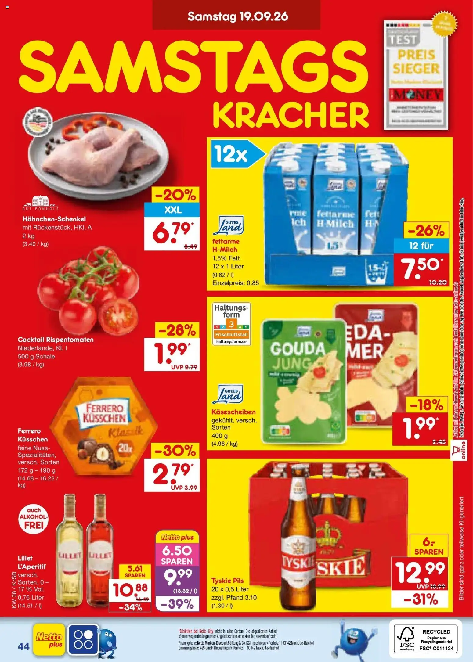 Netto Marken-Discount Prospekt Baesweiler – gültig ab 14.09.2026 | Seite: 58 | Produkte: Hahnchenschenkel, Pils, Bilder, Alkohol