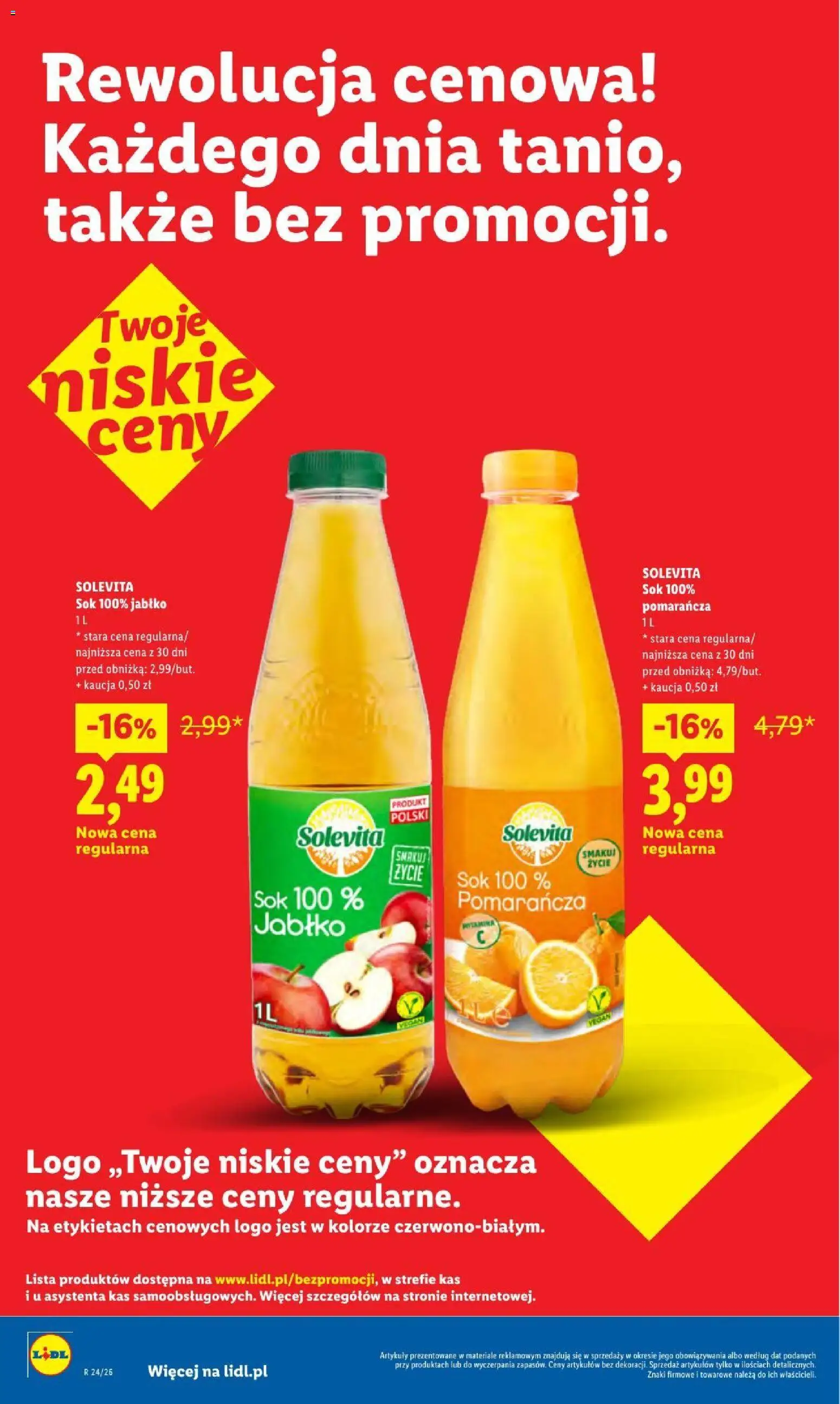 Lidl gazetka - Oszczędzaj każdego dnia od 21.08.2026 | Strona: 2 | Produkty: Sok