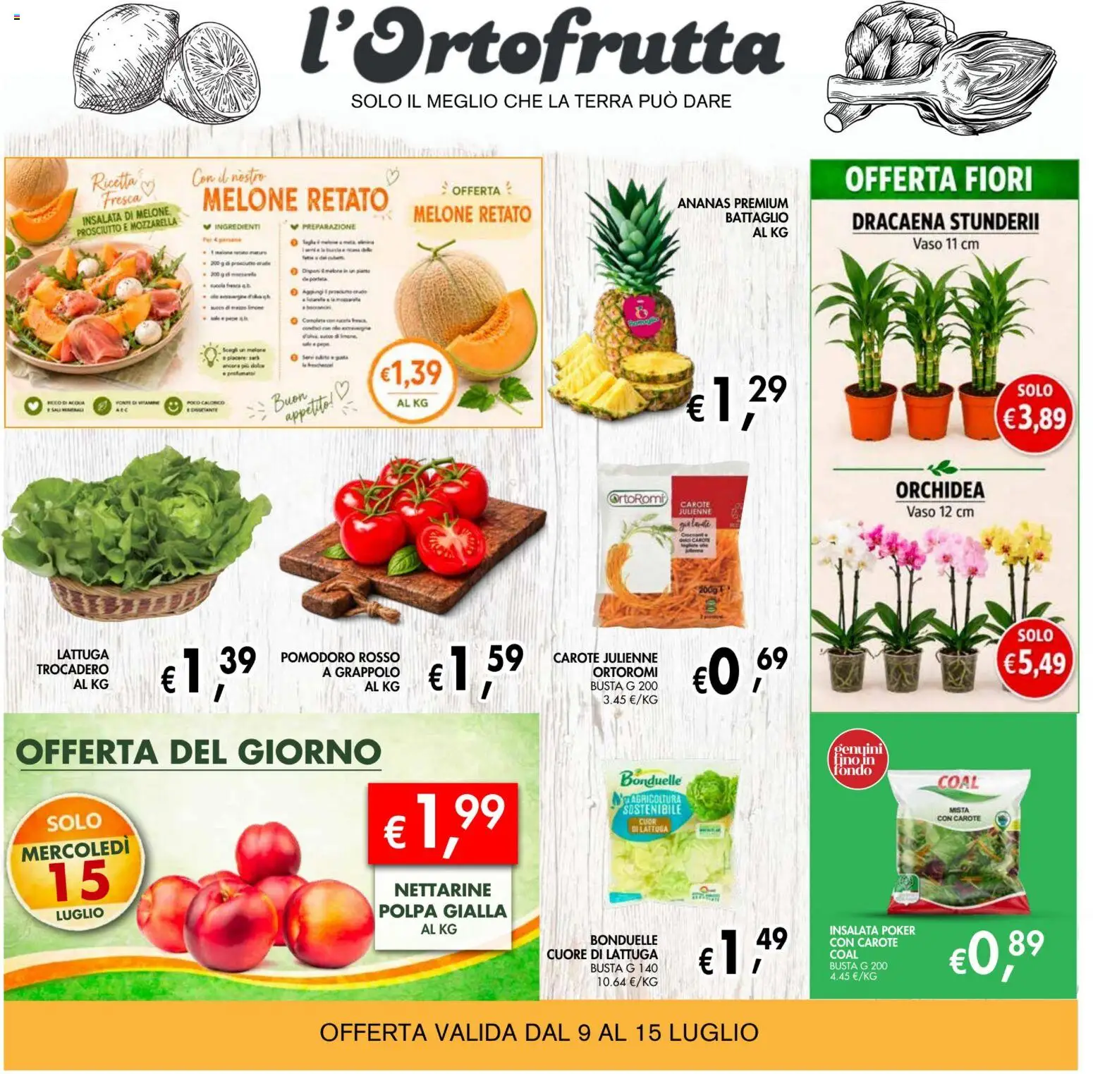 Volantino Coal del 02/07/2026 | Pagina: 3 | Prodotti: Acqua, Pomodoro, Prosciutto, Terra