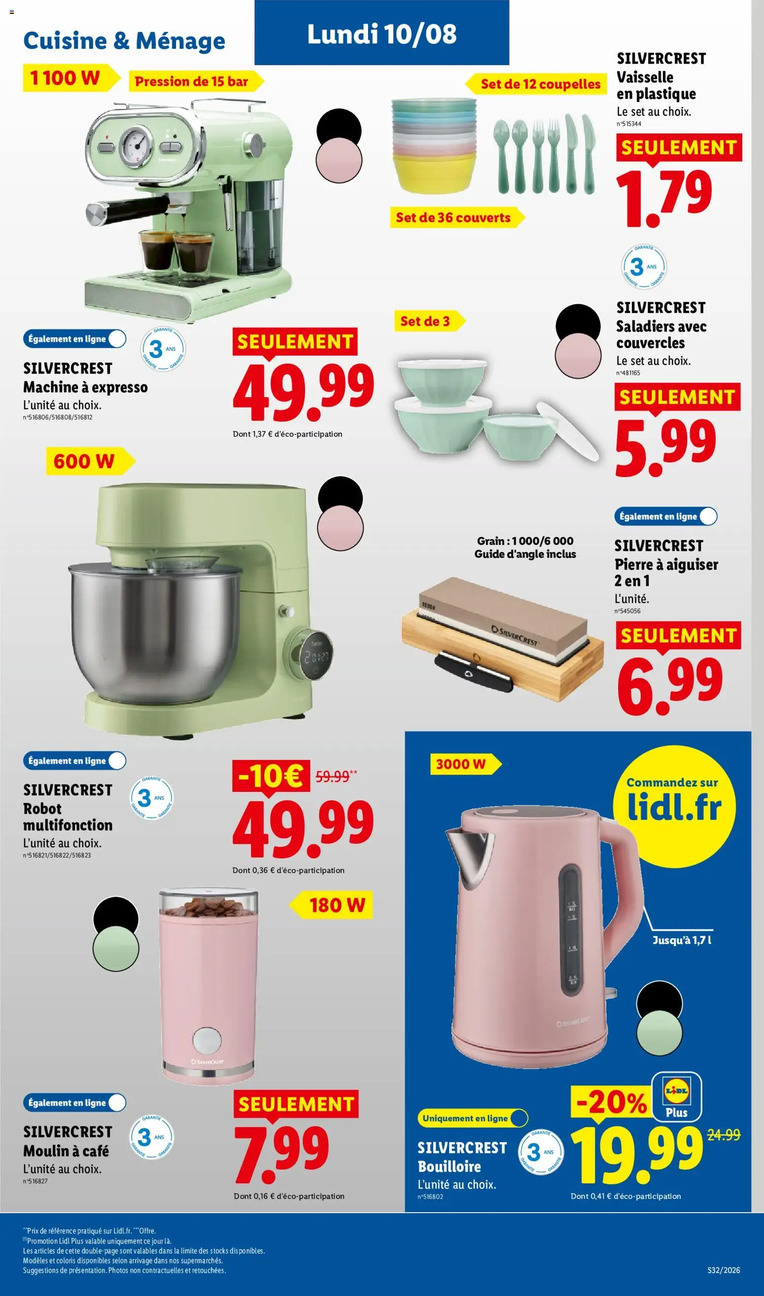 {H1} | Page: 55 | Produits: Robot, Silvercrest robot multifonction, Robot multifonction, Café