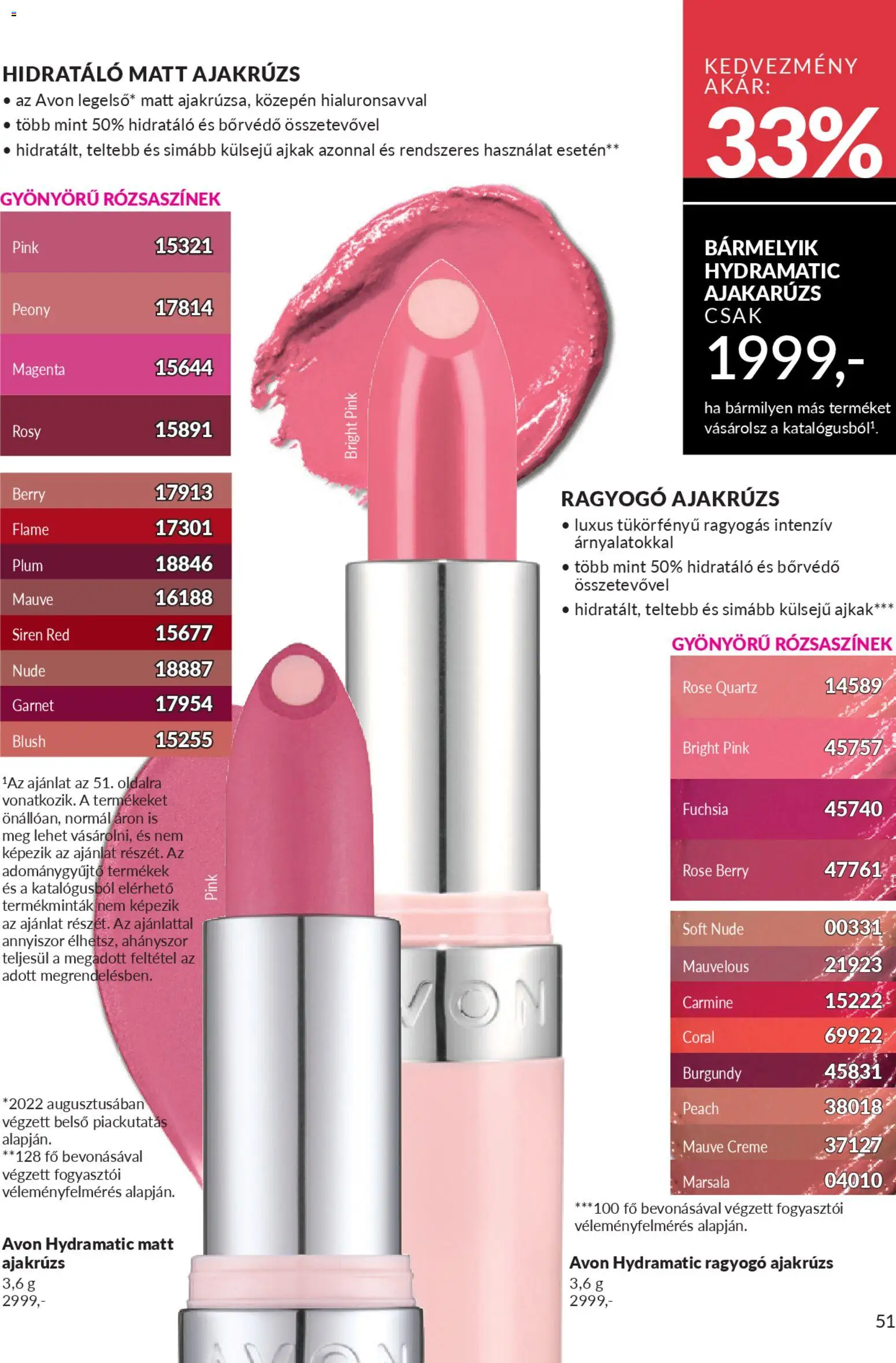 Avon akciós ujság - amely érvényes a következő dátumtól: 2026.03.01. | Oldal: 55 | Termékek: Ajakrúzs, Rosé