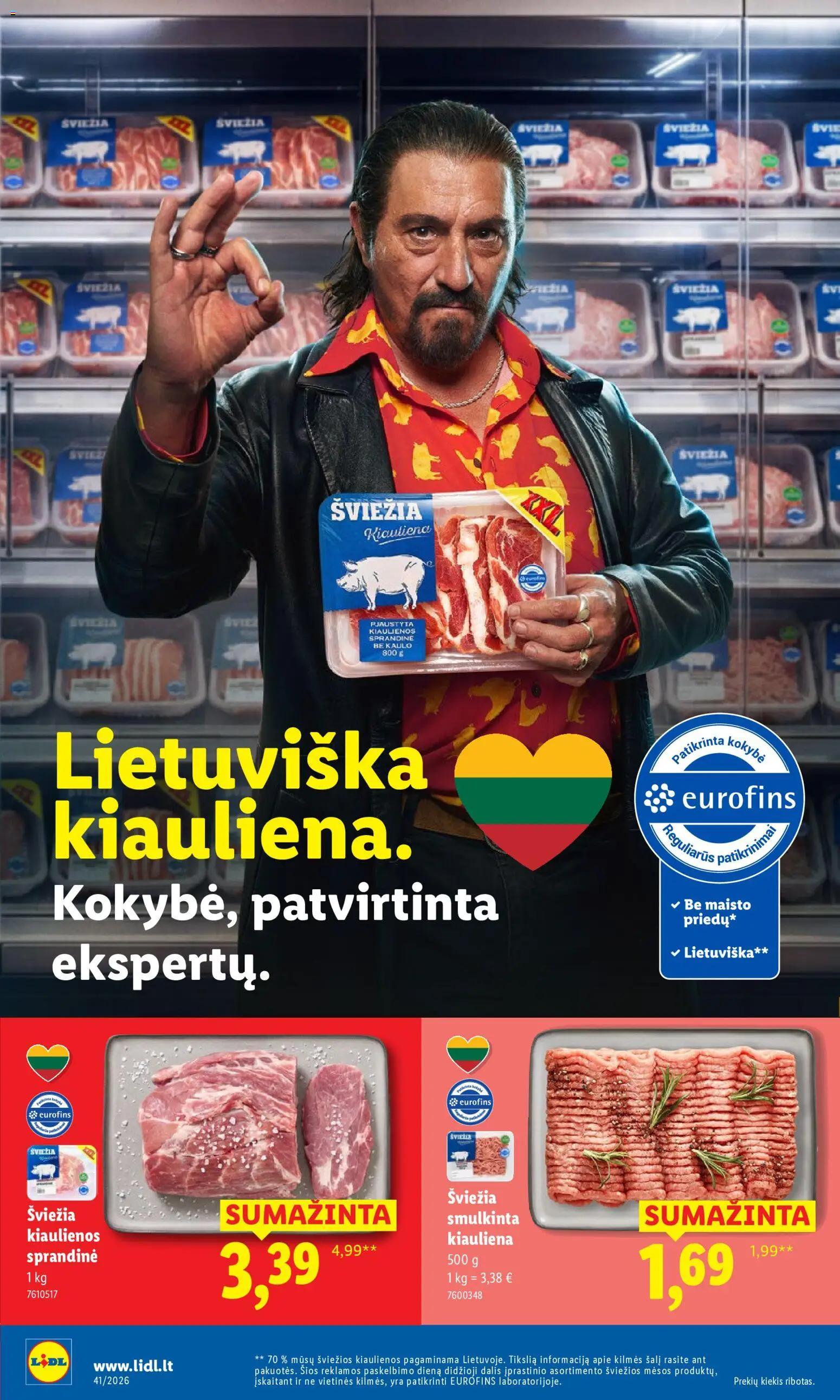 LIDL akcijos nuo 2026.10.05 | Puslapis: 6 | Prekių: Kiaulienos, Kiauliena