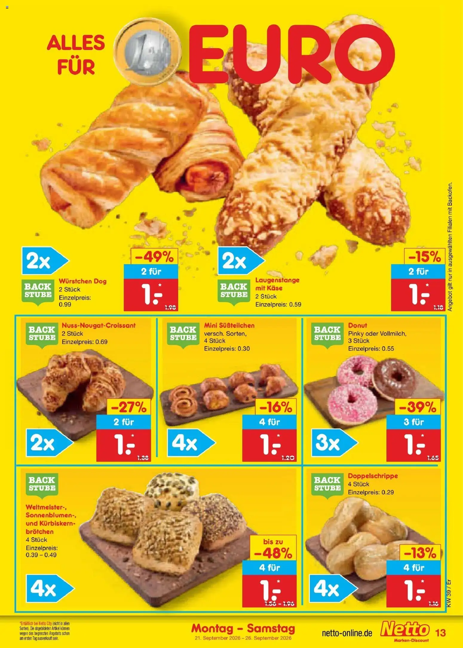 Netto Marken-Discount Prospekt Naumburg – gültig ab 21.09.2026 | Seite: 21 | Produkte: Käse