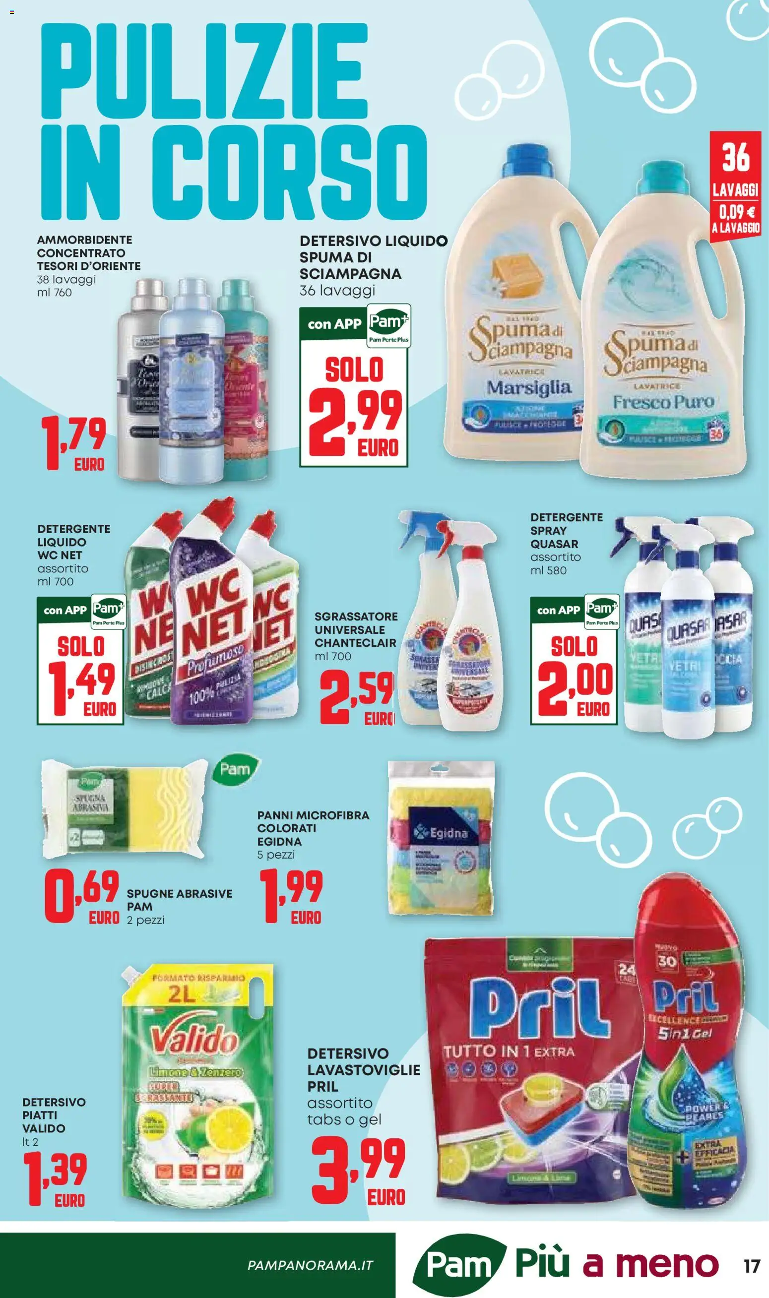 Volantino PAM del 24/09/2026 | Pagina: 17 | Prodotti: Ammorbidente, Detergente, Limone, Zenzero