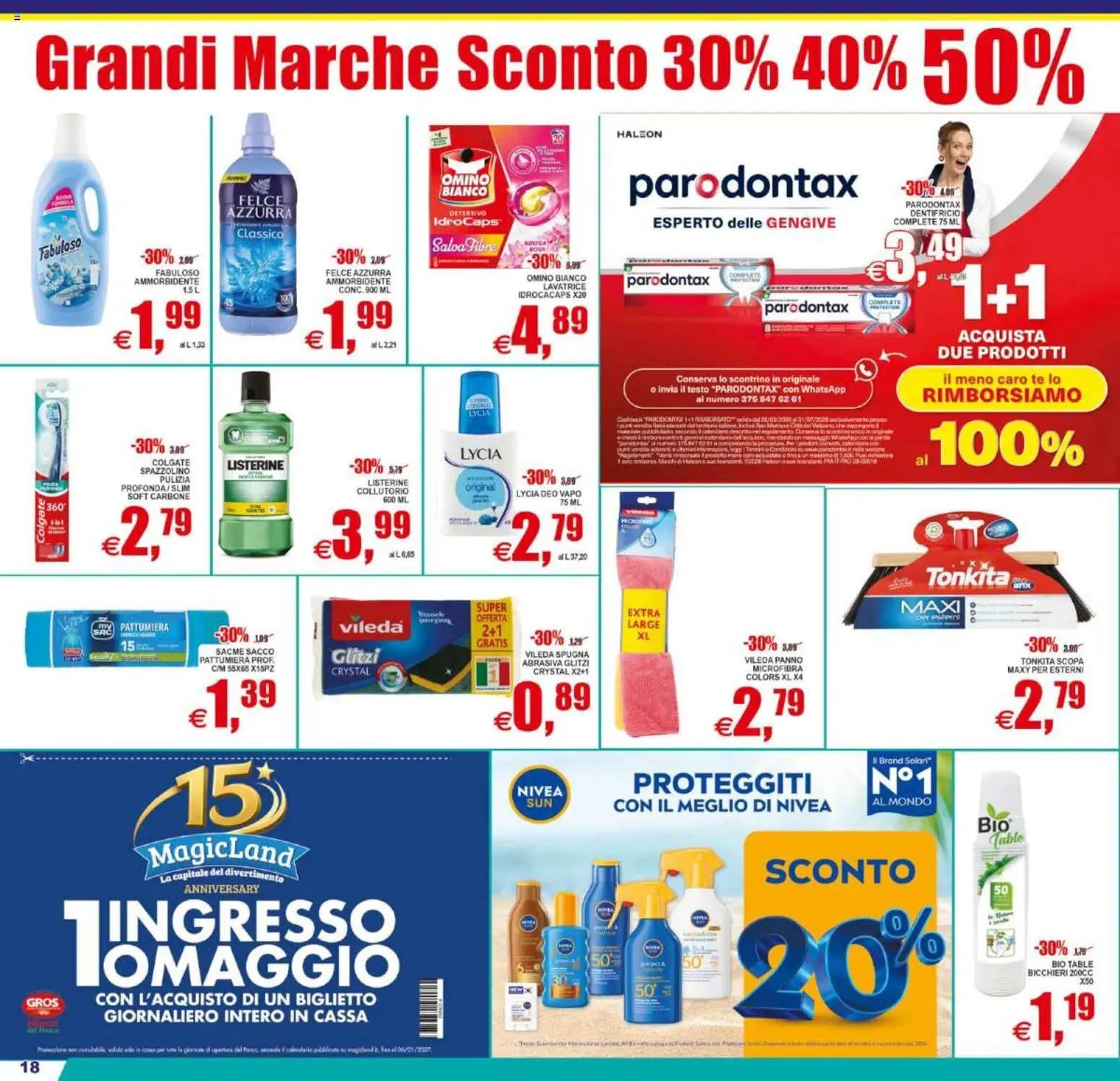 Volantino Pewex del 29.05.2026 | Pagina: 18 | Prodotti: Ammorbidente, Tè, Scopa, Pattumiera