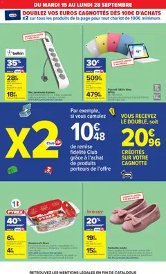 Carrefour - Prévisualisation de iPad wifi 128 Go Silver, APPLE Réf. : MD3Y4TY/A Existe aussi en version 64 Go à des prix différents. Garantie légale 2 ans valide à partir de 15/09/2026 | Page: 9 | Produits: Réfrigérateur, Congélateur, Four, Ipad