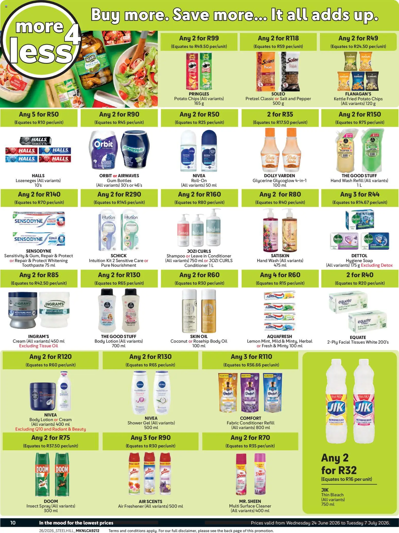 New Makro catalogue – valid from 24/06/2026 | Page: 10 | Products: Conditioner, Soap, Shower gel, Salt