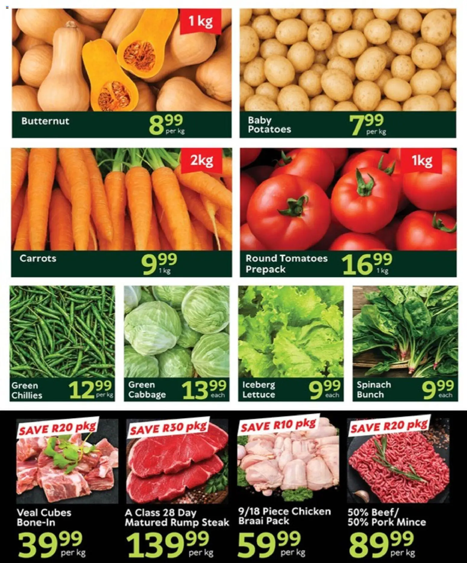 New Oxford Freshmarket catalogue – valid from 28/07/2026 | Page: 2 | Products: Chicken, Tomatoes, Carrots, Potatoes