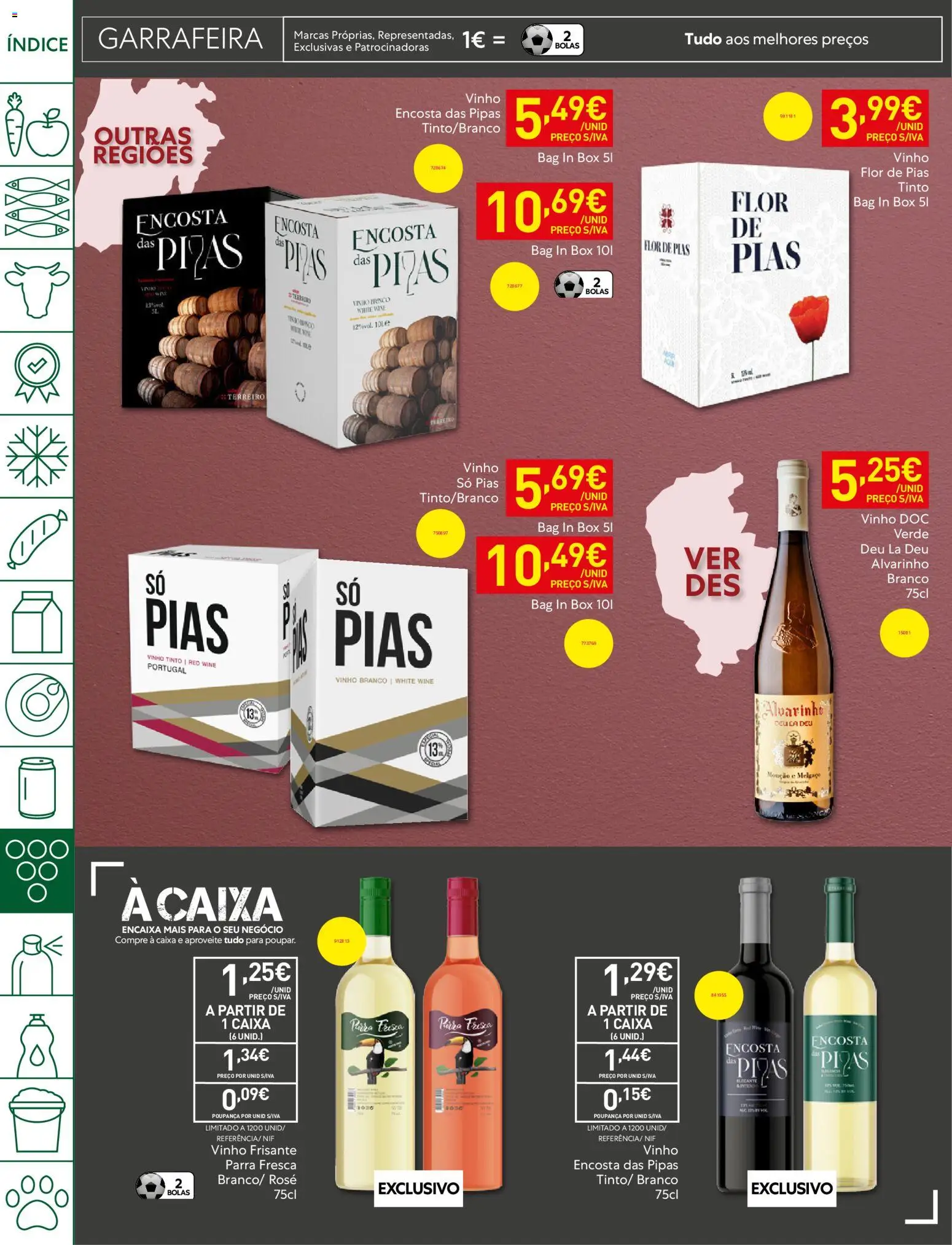 Recheio folheto Madeira │ válido de 05.05.2026 | Página: 36 | Produtos: Caixa, Pizza, Vinho, Vinho tinto