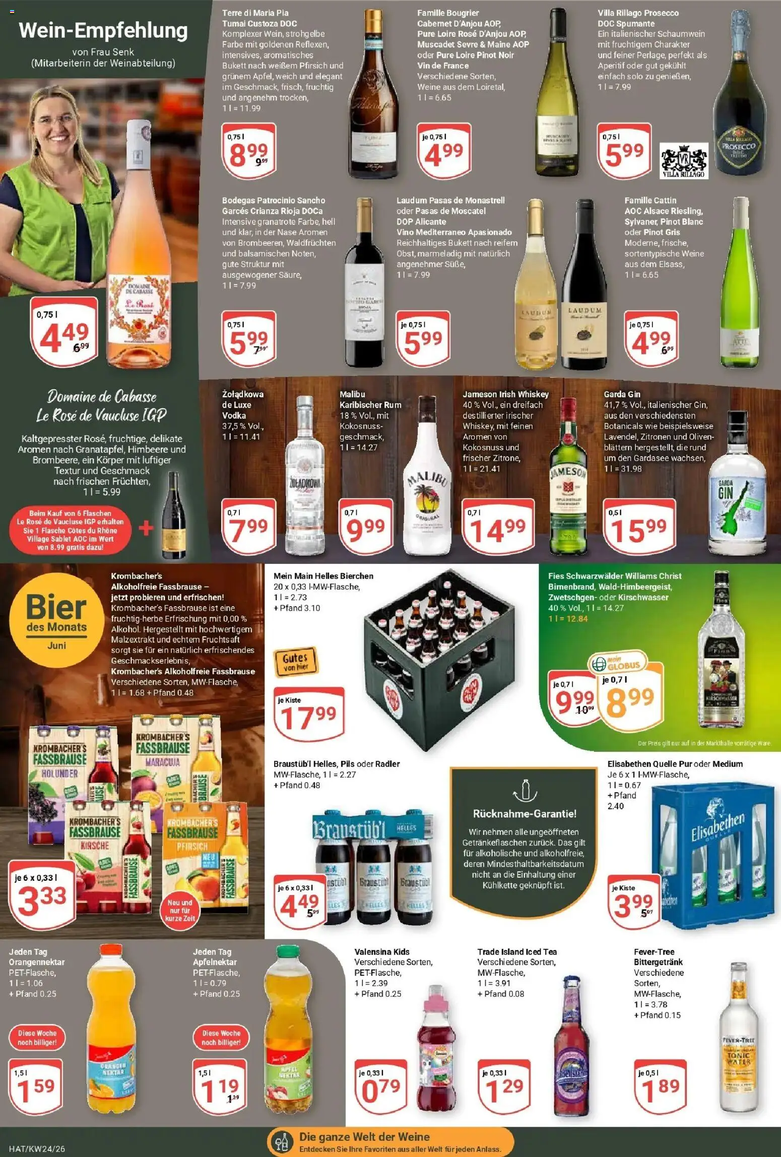 Globus Prospekt Hattersheim – gültig ab 08.06.2026 | Seite: 19 | Produkte: Jameson, Prosecco, Himbeere, Vodka