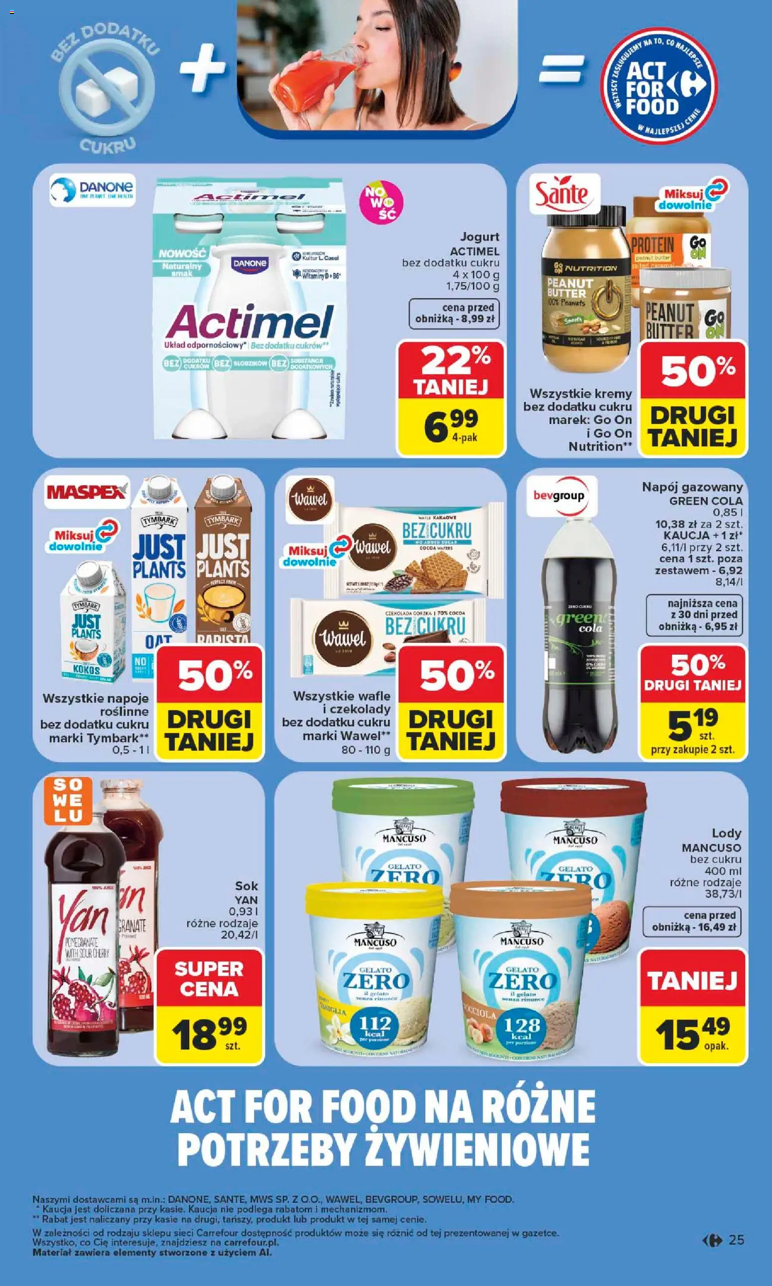 Carrefour gazetka od 15.06.2026 | Strona: 27 | Produkty: Czekolady, Wafle, Napoje, Lody