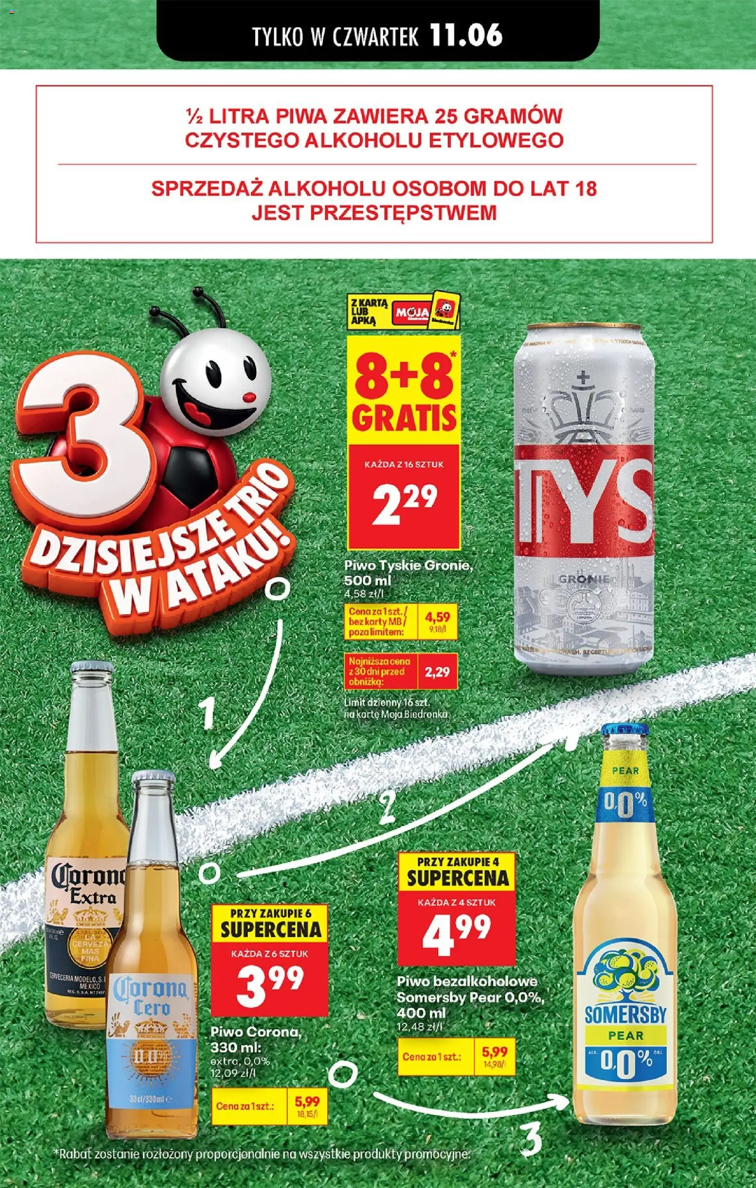 Biedronka gazetka - Ceny w grze od 11.06.2026 | Strona: 2 | Produkty: Karta, Tyskie, Piwo, Somersby