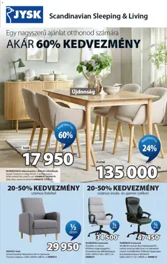 JYSK akciós újság - amely érvényes a következő dátumtól: 2026.09.09.