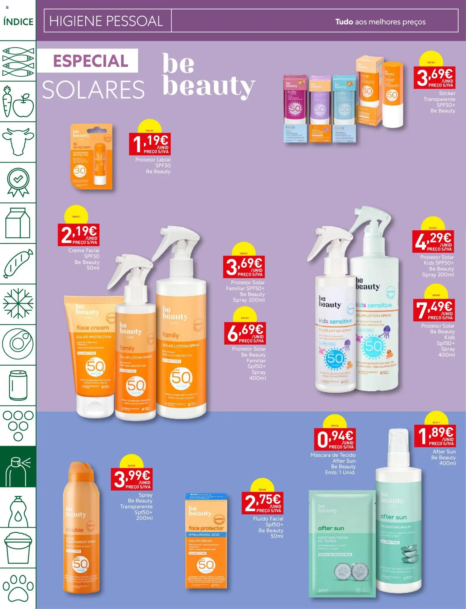 Recheio folheto │ válido de 21/07/2026 | Página: 34 | Produtos: Máscara facial, Protetor solar, Protetor labial, Creme