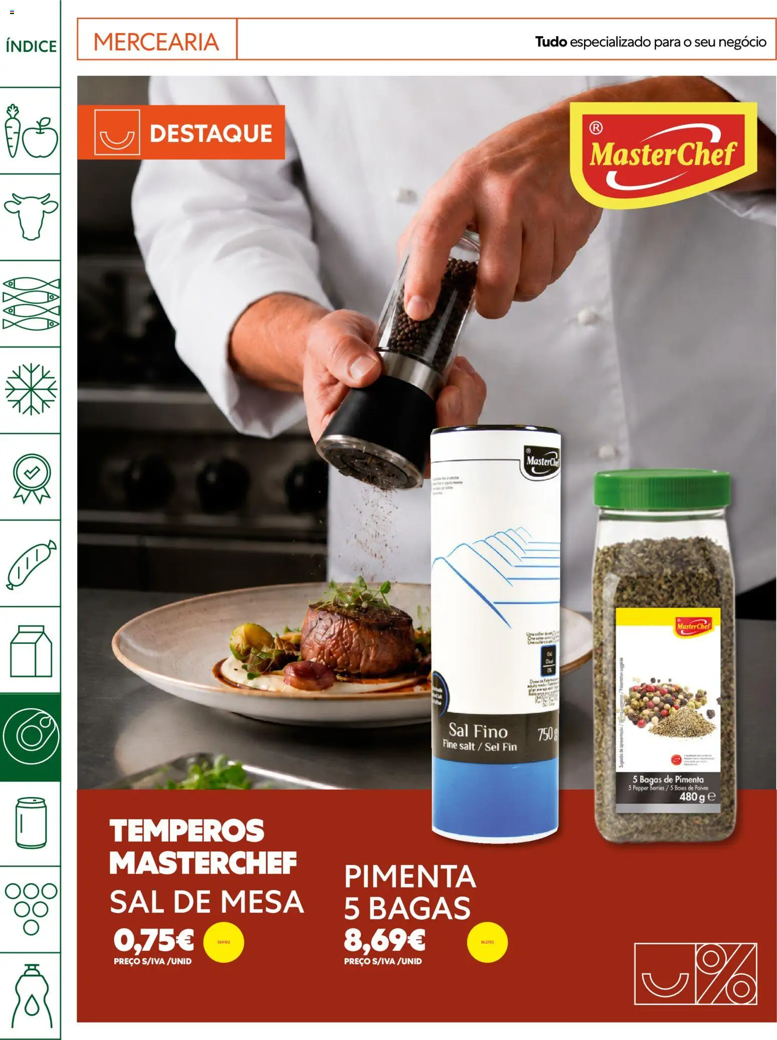 Recheio Horeca Madeira │ válido de 07/07/2026 | Página: 20 | Produtos: Pimenta, Sal, Mesa