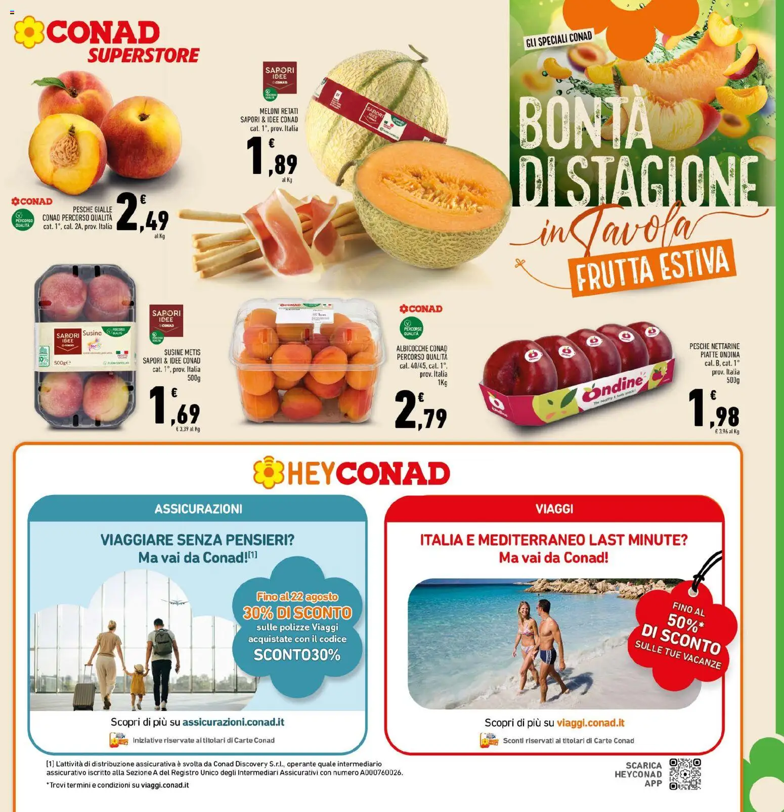 Volantino Conad del 29/07/2026 | Pagina: 7 | Prodotti: Frutta, Albicocche, Susine