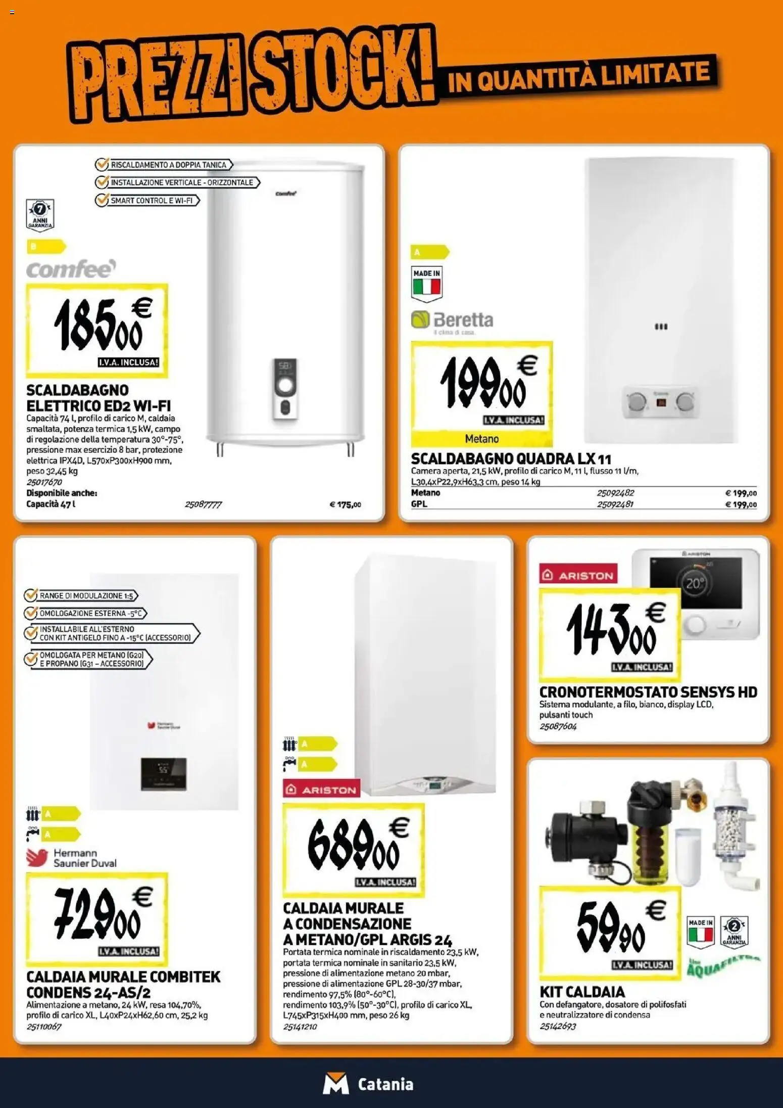 Volantino TECNOMAT del 29/10/2026 | Pagina: 7 | Prodotti: Scaldabagno, Caldaia, Tanica