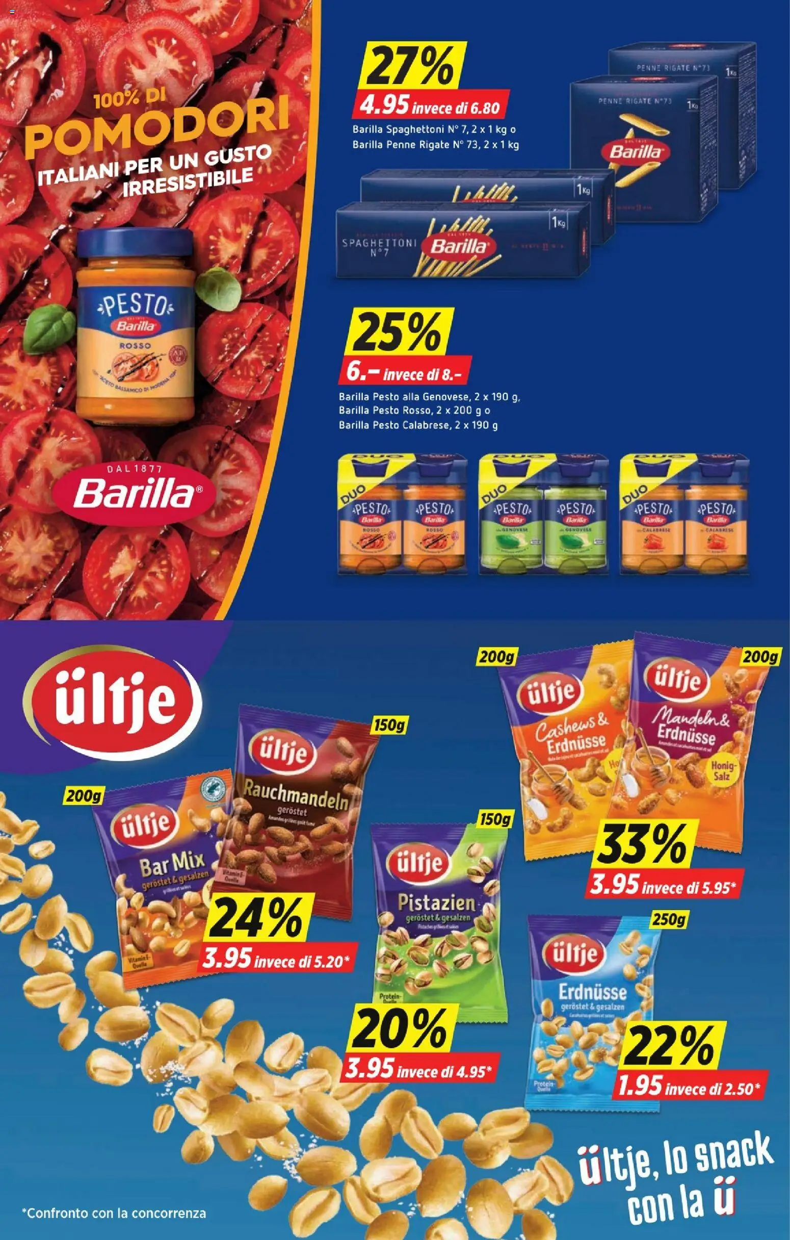 Denner aktionen IT – gültig ab 30.07.2026 | Seite: 12 | Produkte: Erdnüsse, Barilla, Pasta, Salz