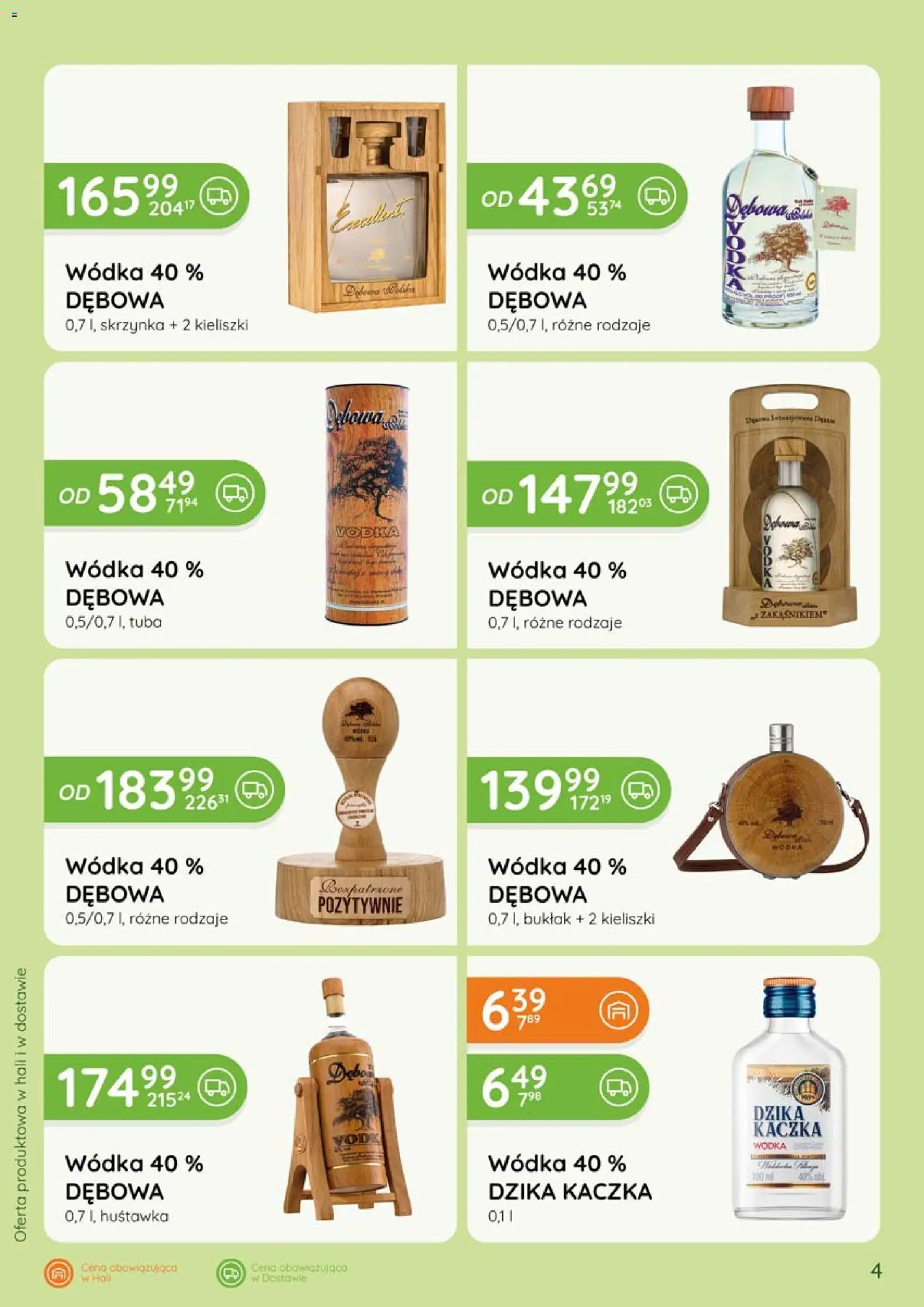 Eurocash gazetka - Katalog Alkoholowy od 01.05.2026 | Strona: 4 | Produkty: Kaczka, Vodka, Wódka