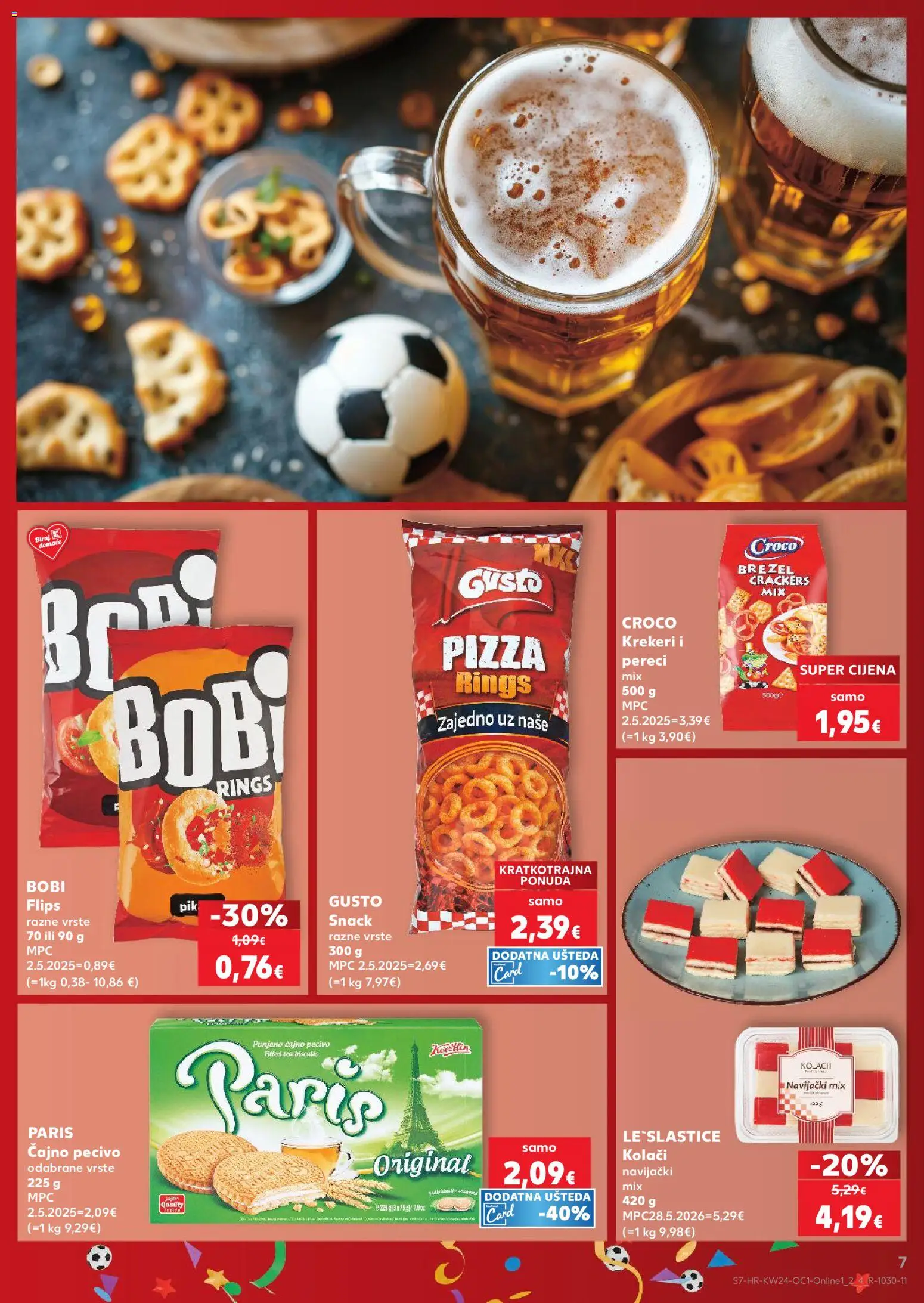 Kaufland katalog | vrijedi od 10.06.2026 | Stranica: 7 | Proizvodi: Flips, Pizza, Krekeri, Pecivo