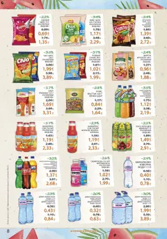Преглед на Лекси брошура - Офертите са валидни от 24.06.2026 | Страница: 8 | Продукти: Чипс, Малина, Снакс, Напитка