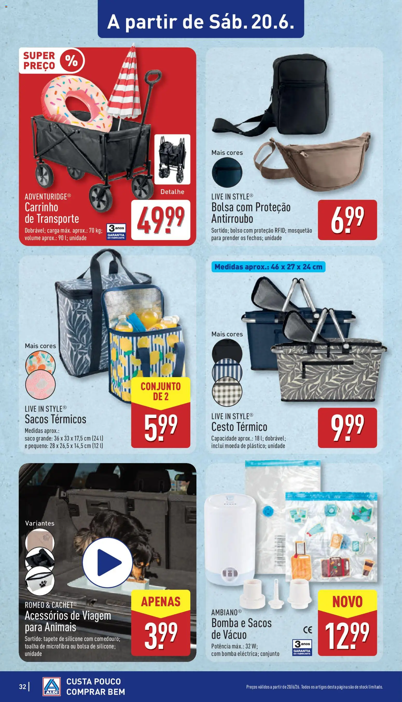 Aldi folheto │ válido de 15.06.2026 | Página: 32 | Produtos: Bolsa, Tapete