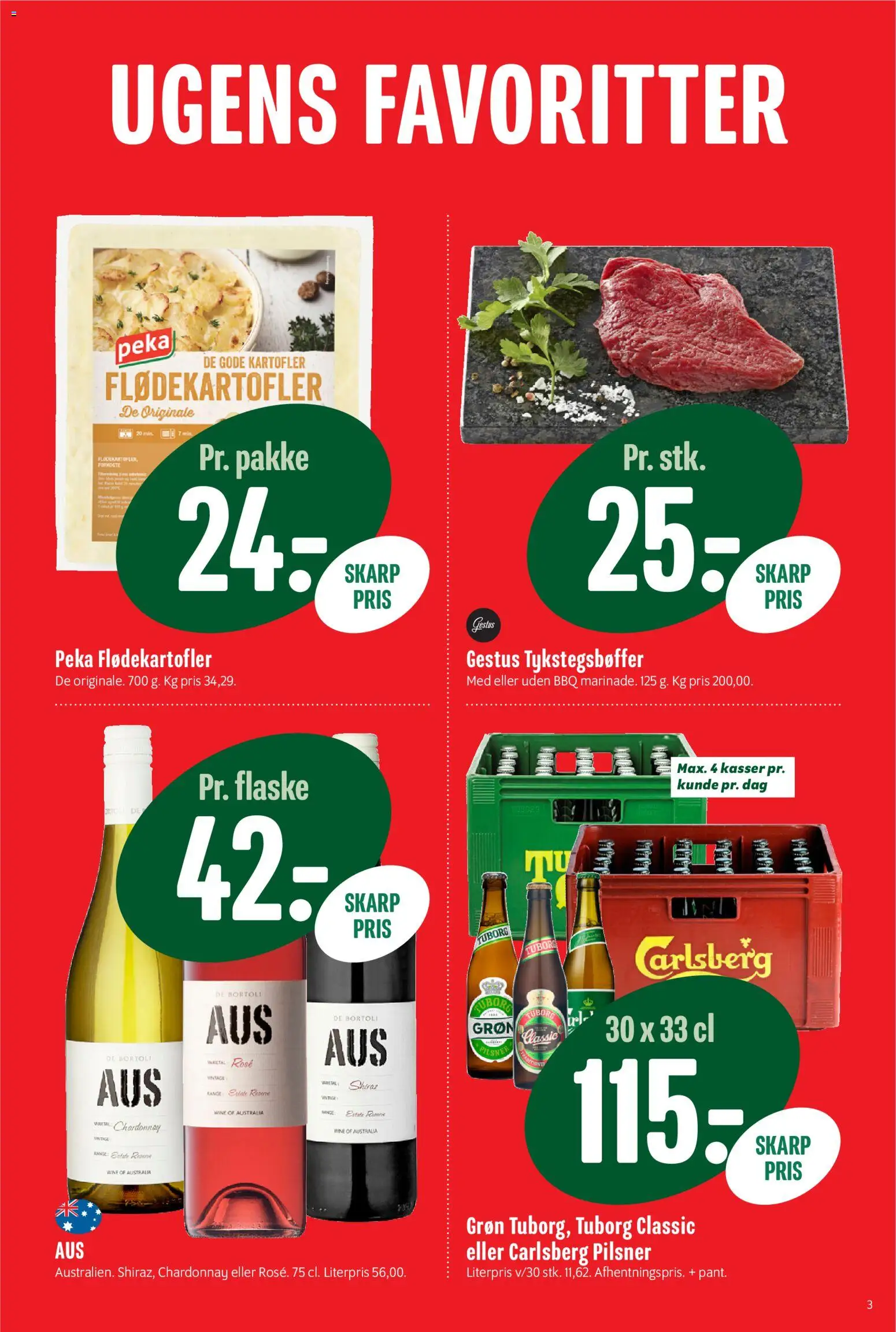 Min Købmand tilbudsavis – gyldig fra 28/08/2026 | Side: 3 | Produkter: Kartofler