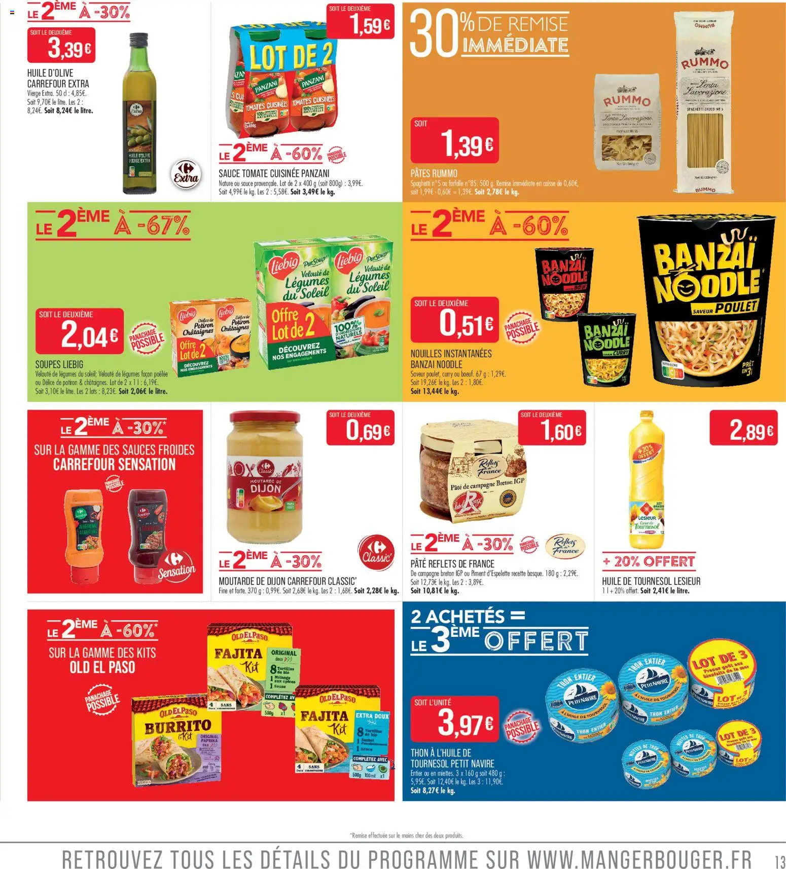 {H1} | Page: 13 | Produits: Tomate, Sauce tomate, Tomates, Pâtes