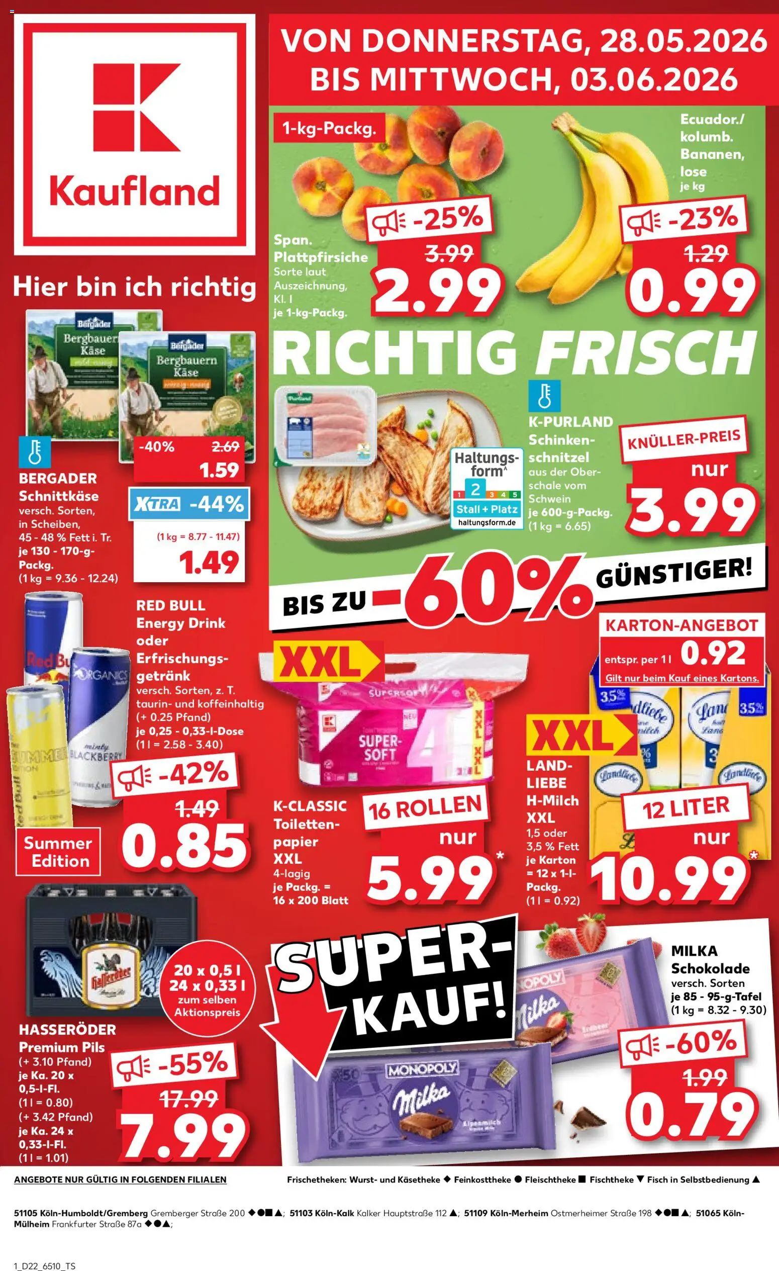{H1} | Pagina: 1 | Producten: Schnitzel, Red Bull, Papier