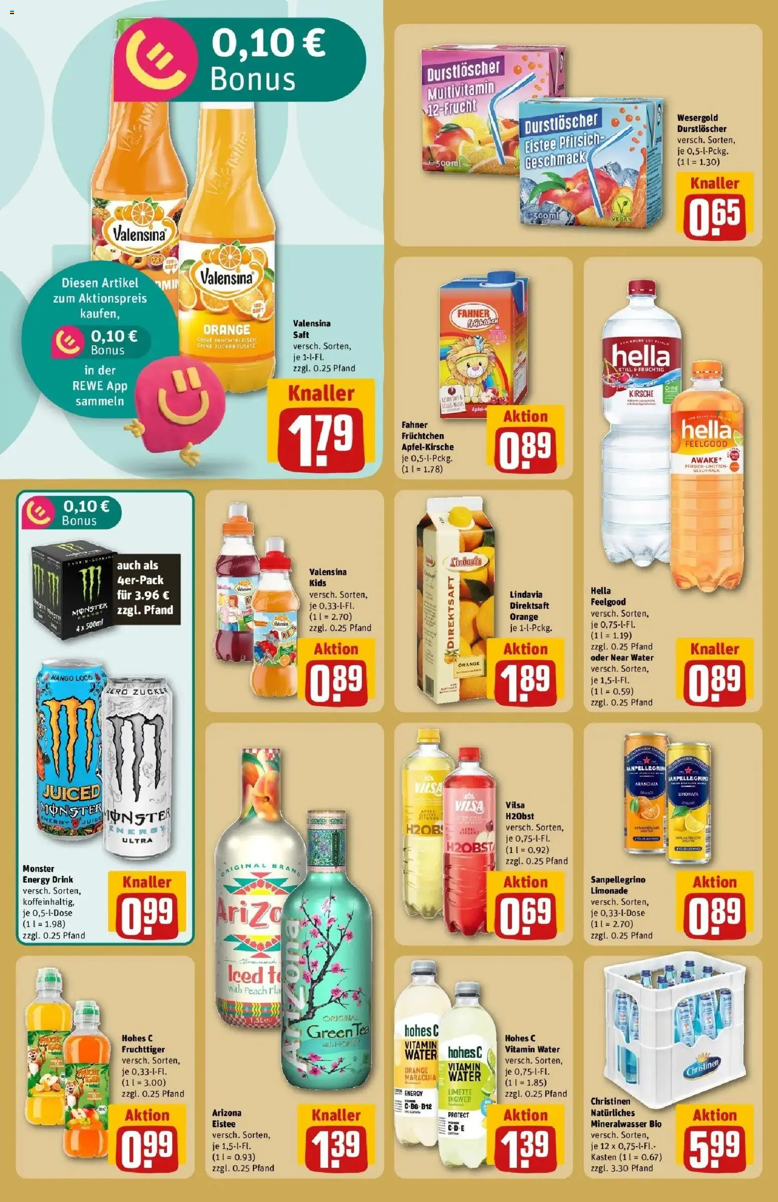 REWE Prospekt ab 14.09.2026 zum Blättern » Angebote | Seite: 18 | Produkte: Mineralwasser, Monster, Limette, Saft